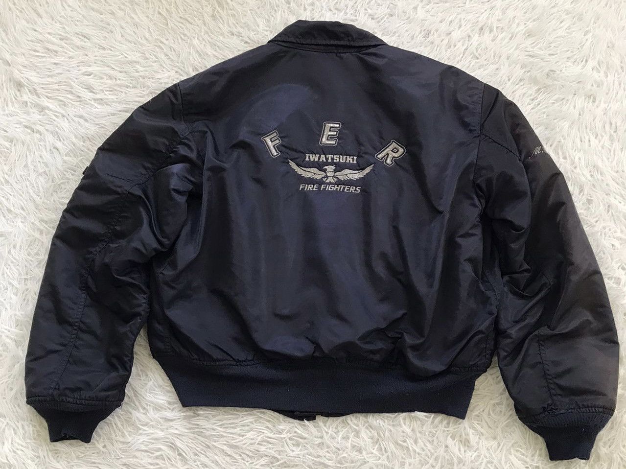 Vintage Alpha Industries Bomber Jacket CWU-45 Ideal Zipper