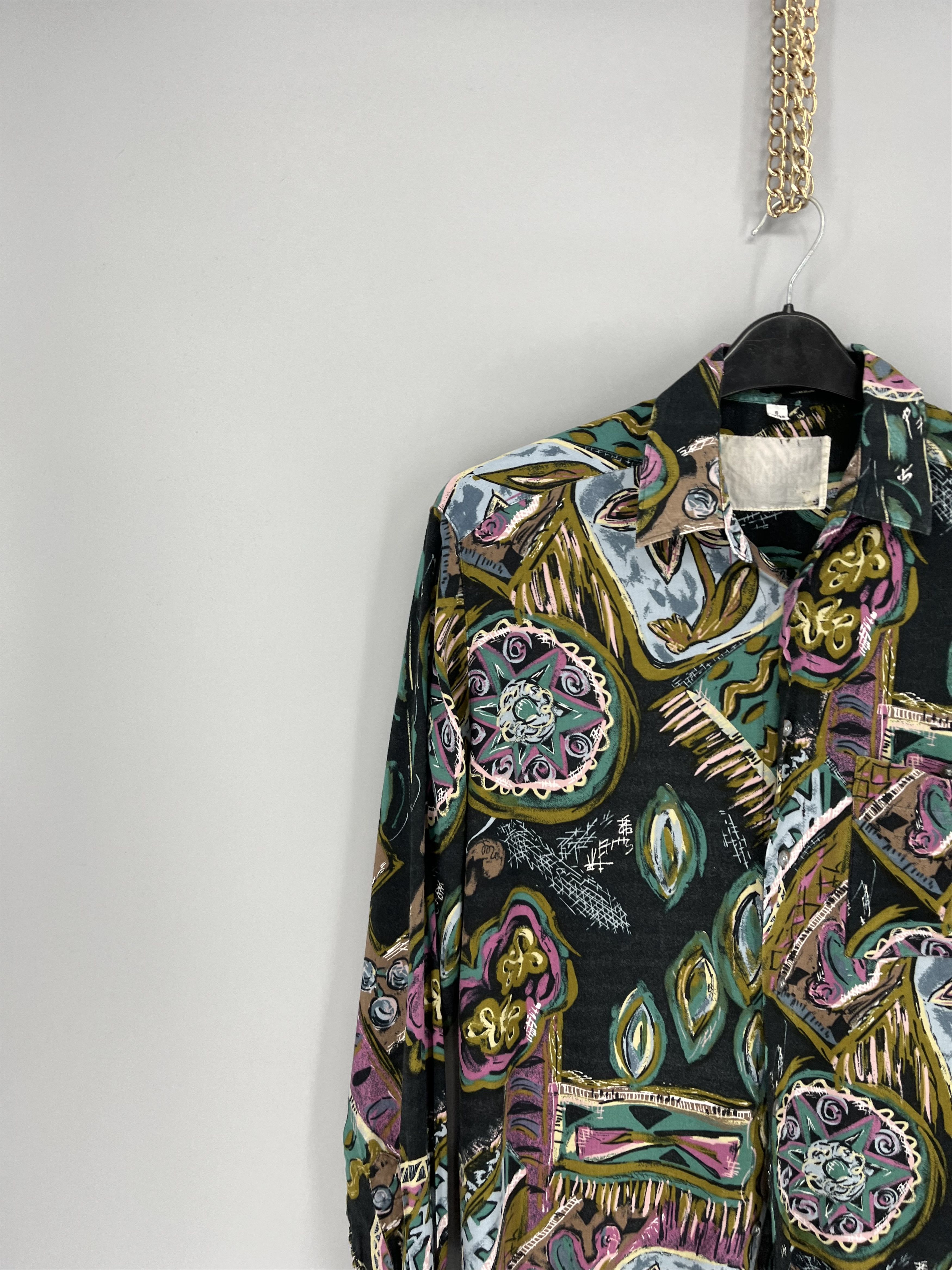 Vintage Vintage carmarque Art Streetwear Hawaiian Travis Scott styl Size US S / EU 44-46 / 1 - 4 Thumbnail