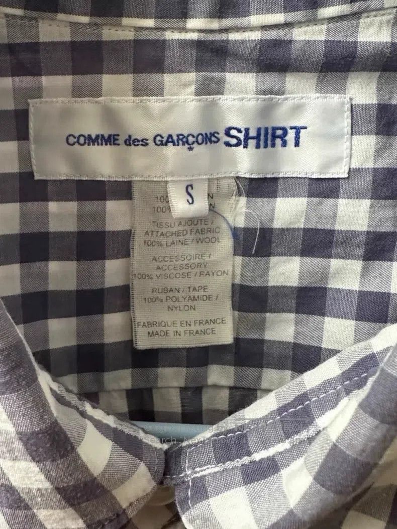 Comme des Garcons Comme Des Garcons Plaid Fringe Short Sleeve Shirt Size S / US 4 / IT 40 - 2 Thumbnail