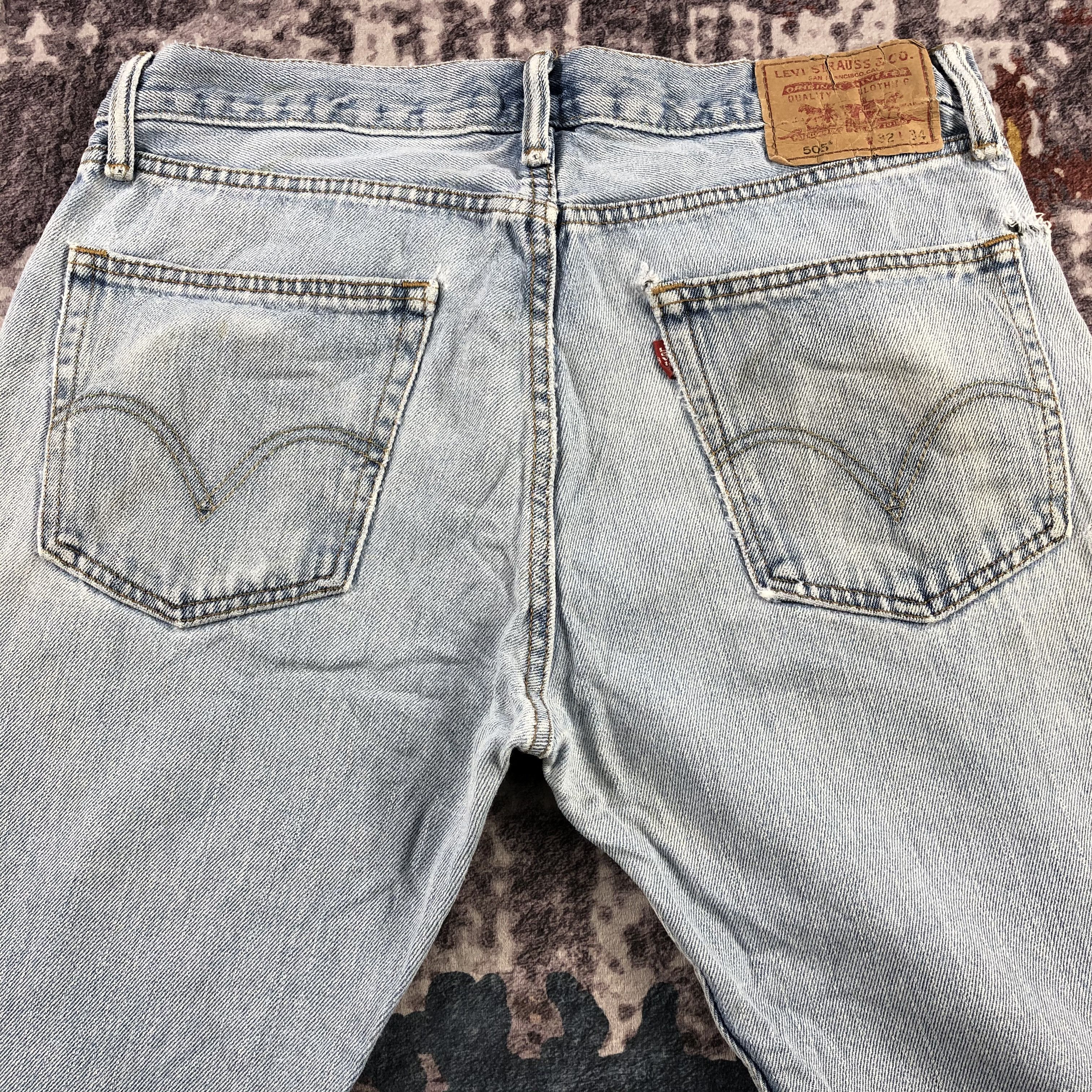 Levi's × Vintage Vintage Blue Wash Levis 505 Jeans-JM3122 Size US 33 - 5 Thumbnail