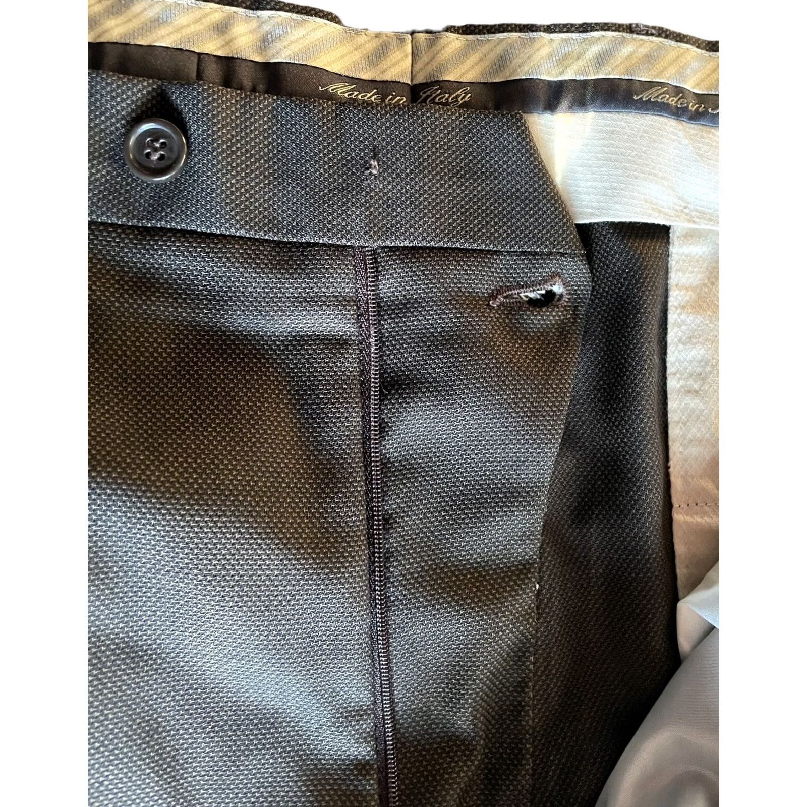 Vintage VINTAGE Zignone Wool Pants Slacks Brown Made In Italy Sz US 36 Italy 54 Drop 6 Denim? No, Pants. Size US 38 / EU 54 - 5 Thumbnail
