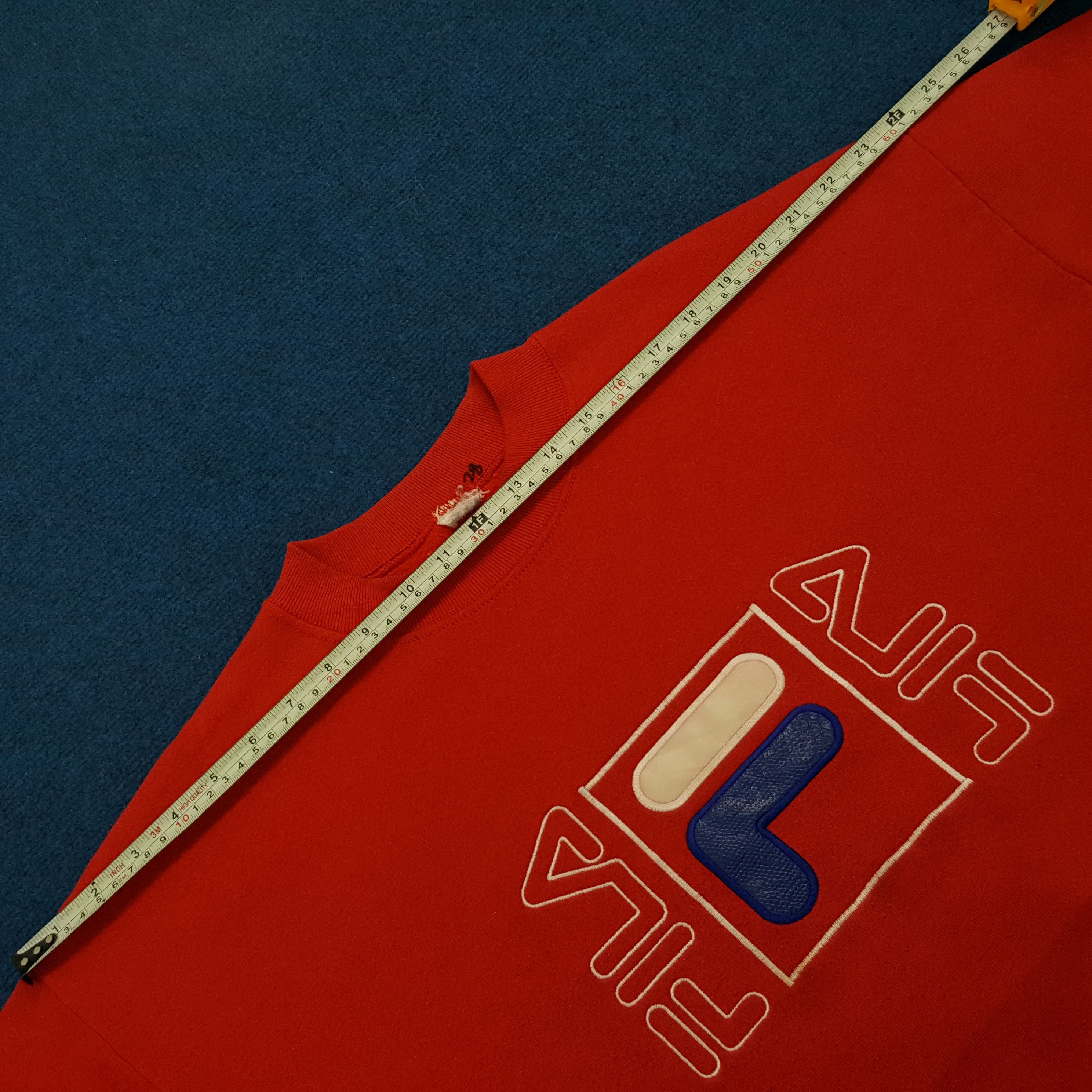 Fila × Vintage Vintage Fila Box Logo Embroidery Sweatshirts Size US L / EU 52-54 / 3 - 7 Thumbnail