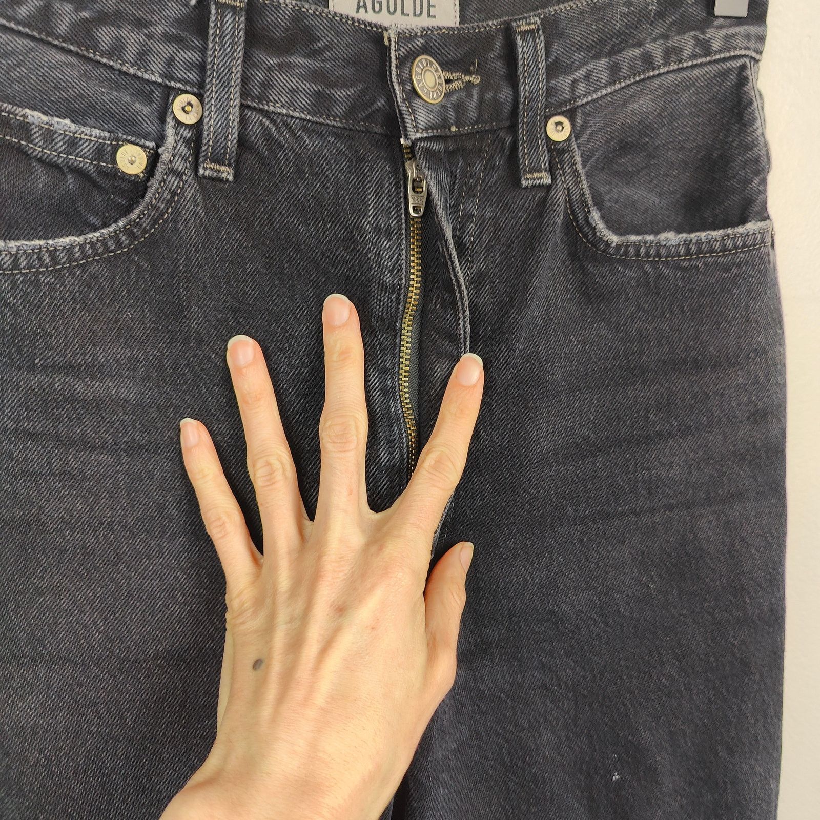 Agolde Agolde Pinch Waist High Rise Kick Flare Jeans Womens 24 Size 24" / US 00 / IT 34 - 3 Thumbnail