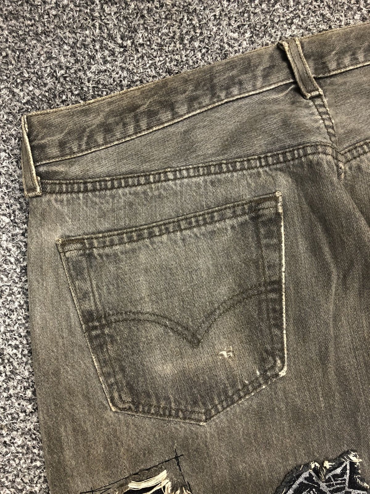 Japanese Brand × Levi's × Vintage Vintage Levis 511 Distressed Patches Kurt Cobain Style Jeans Size US 34 / EU 50 - 19 Thumbnail