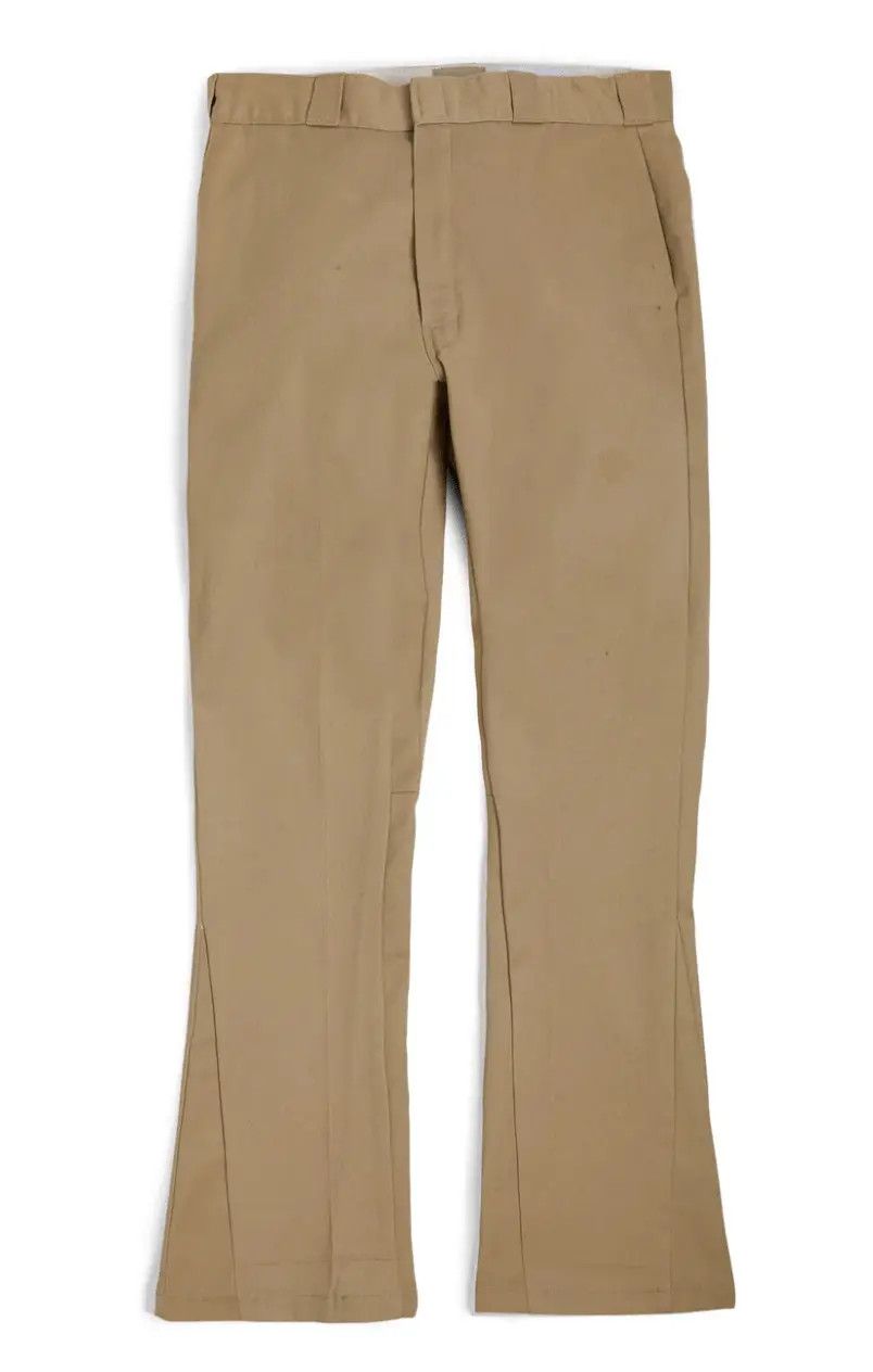 o1mle0226 La Chino Flare Pants in Brown