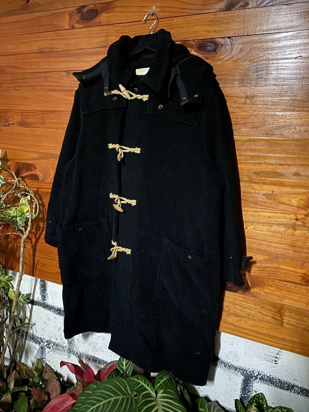 Paul Smith Paul Smith London Black Wool Duffle Coat Hooded ToggleJacket Size US L / EU 52-54 / 3 - 4 Thumbnail