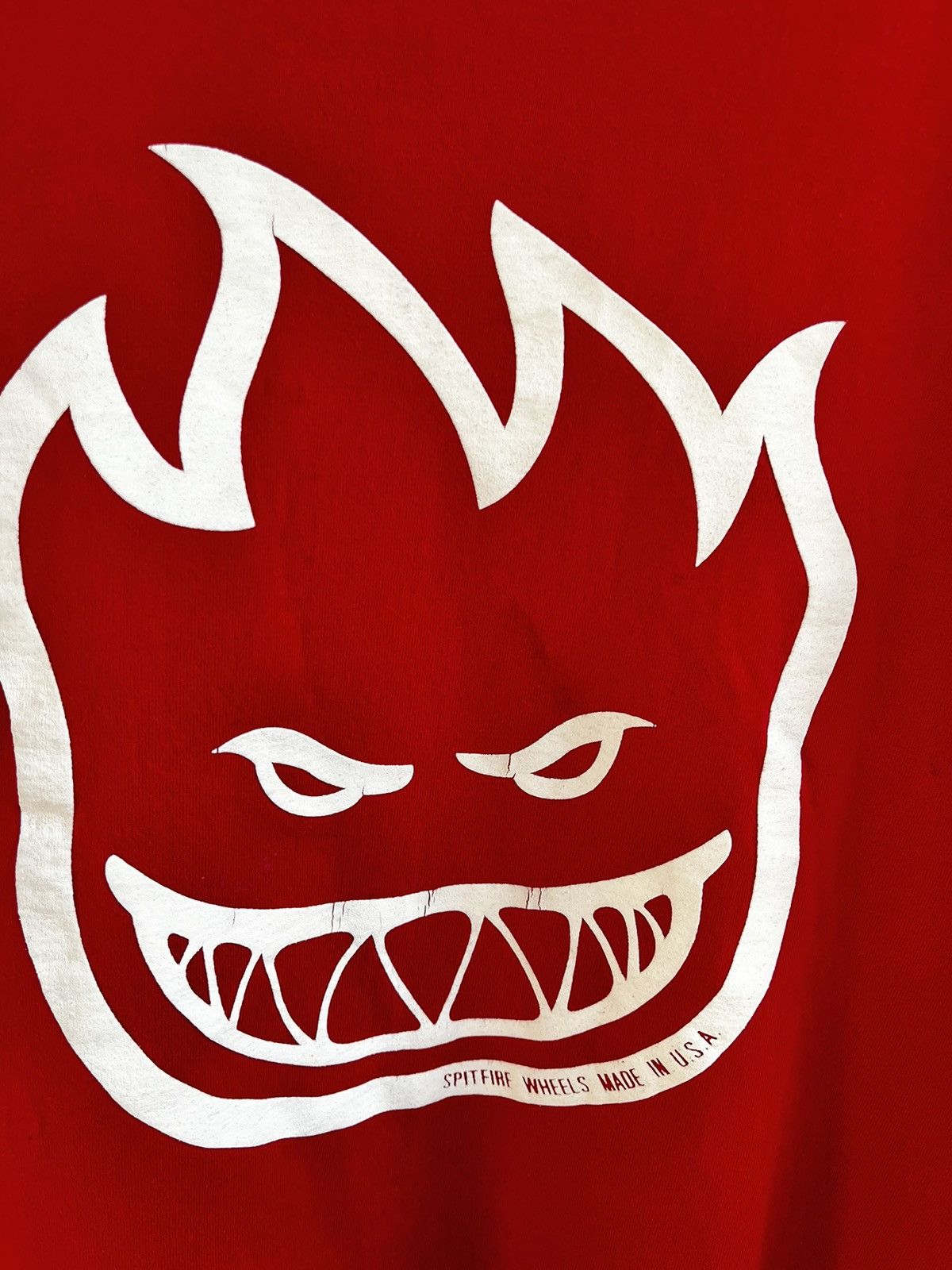 Hook-Ups × Spitfire × Vintage Spitfire Vintage Made in USA Flame Face T-Shirt Tee Size US L / EU 52-54 / 3 - 6 Thumbnail