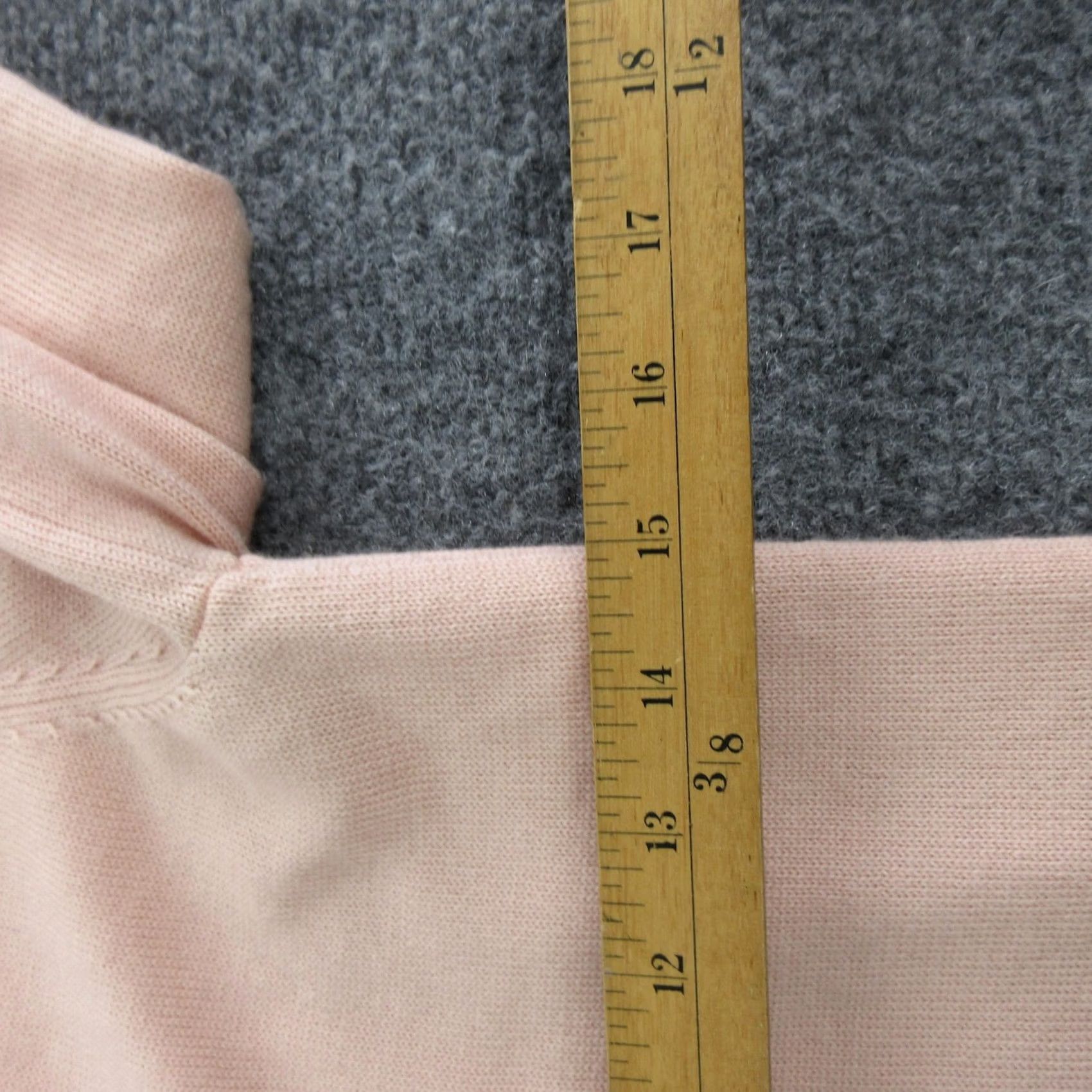 Pinko Kate Spade Saturday Cardigan Sweater Womens S Pink Wool V-Neck Button Pockets Knit Regular Size S / US 4 / IT 40 - 4 Thumbnail