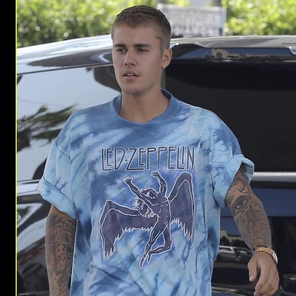 Led Zeppelin × Vintage Vintage Tie Dye Led Zeppelin Justin Bieber Music Rock Tee Size US XL / EU 56 / 4 - 1 Thumbnail