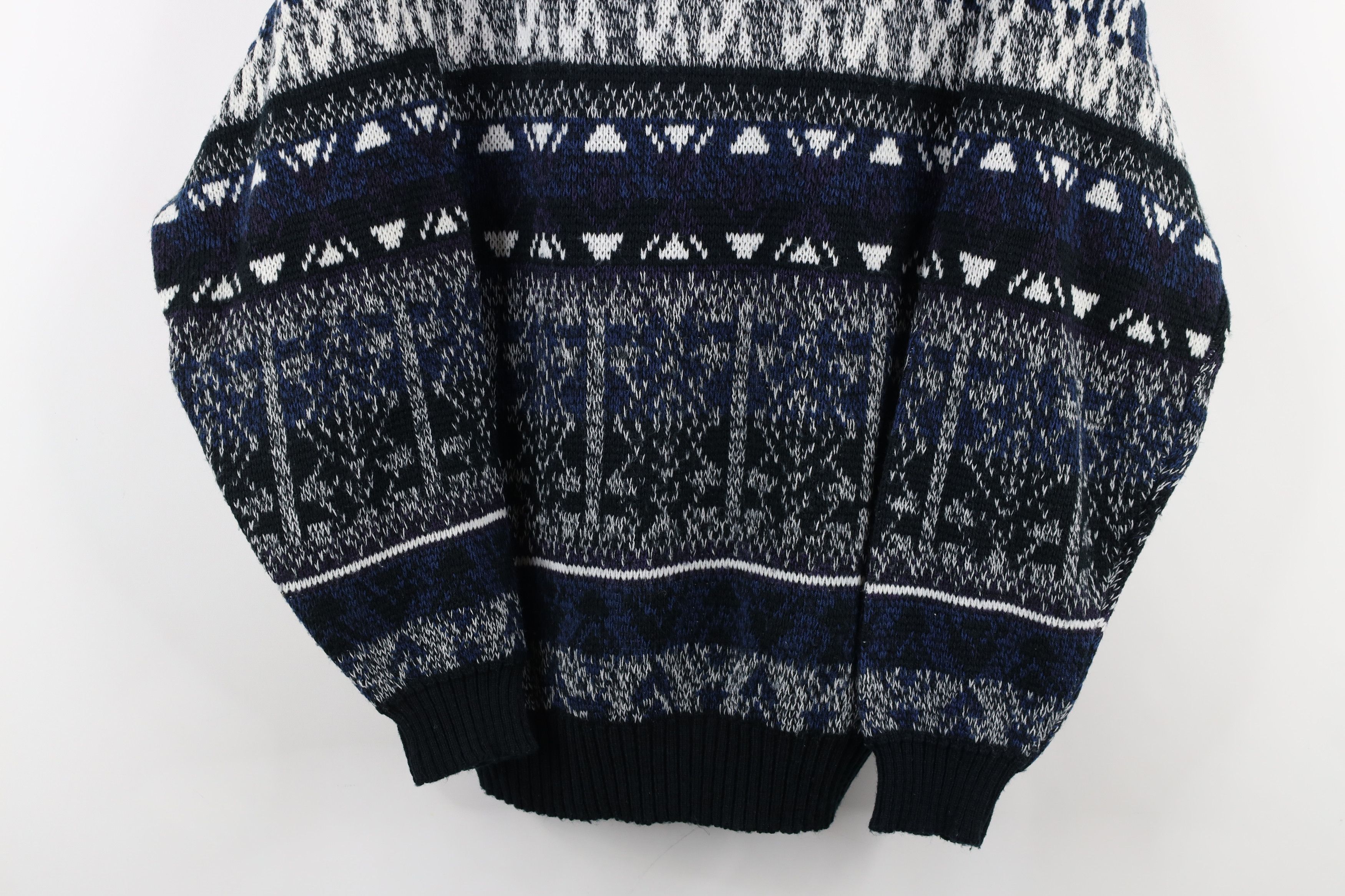 Vintage Vintage 90s Coogi Style Geometric Knit Crewneck Sweater Size XL / US 12-14 / IT 48-50 - 3 Thumbnail