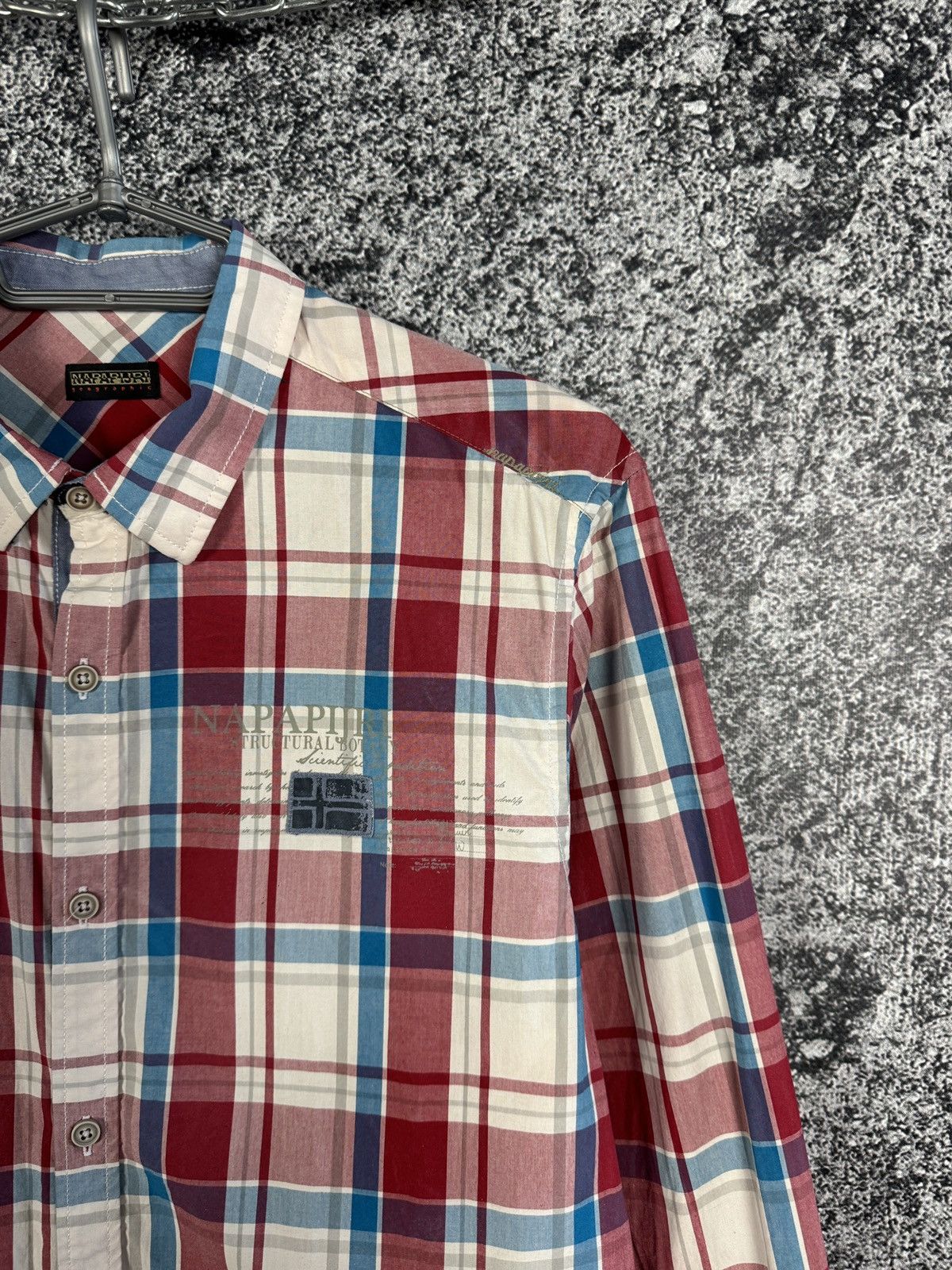 Napapijri Napapijri Long Sleeve Plaid Shirt Button Up Outdoor Size L Size US L / EU 52-54 / 3 - 2 Thumbnail