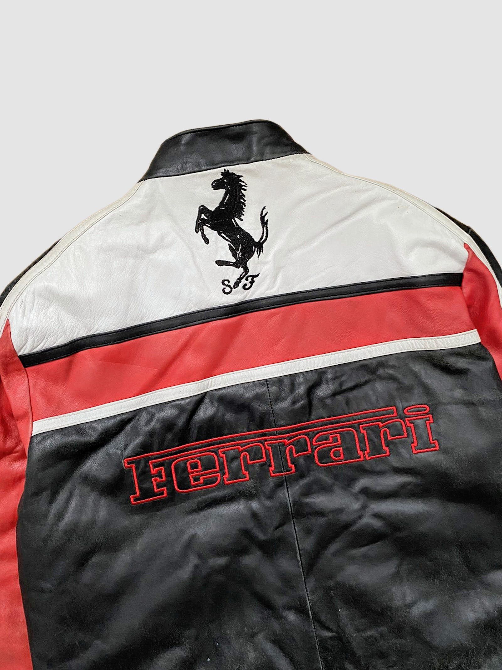 Ferrari 🔥 VINTAGE Ferrari 🔥 Leather Jacket Rare Streetwear Racing Size US M / EU 48-50 / 2 - 6 Thumbnail
