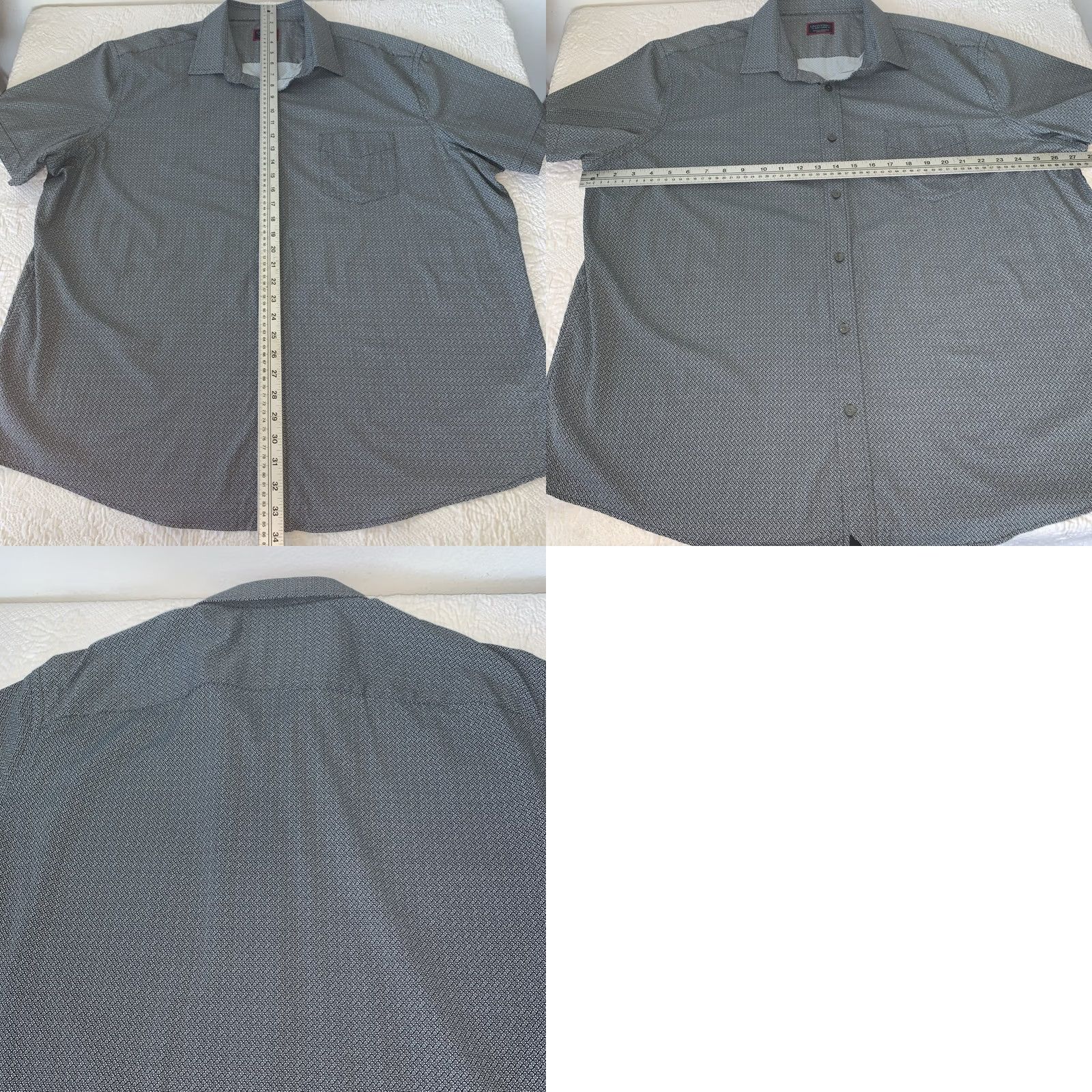 UNTUCKit UNTUCKit Short Sleeve Button-Up Shirt Men's 3XL Black Geometric Print Isonzo Size US XXL / EU 58 / 5 - 8 Thumbnail