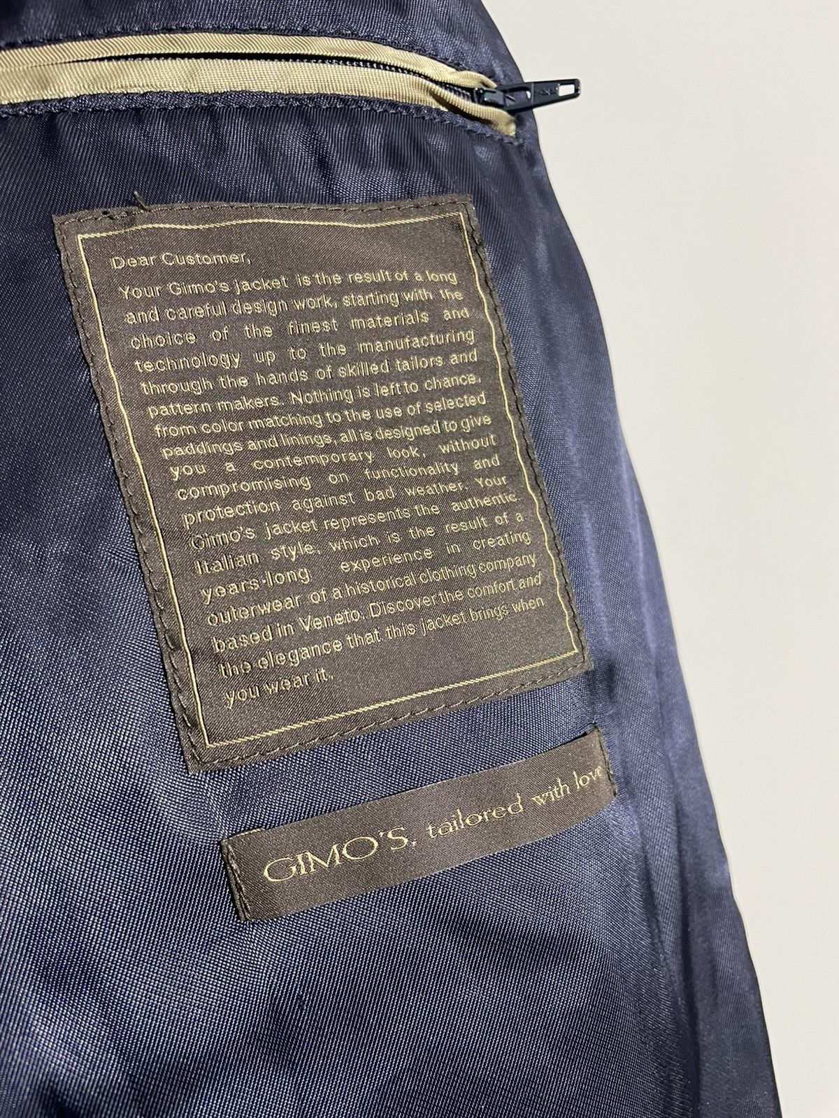 Gimo's Gimo’s Wool Cashmere Fur Men’s coat size 50 Navy Blue Size US M / EU 48-50 / 2 - 13 Thumbnail