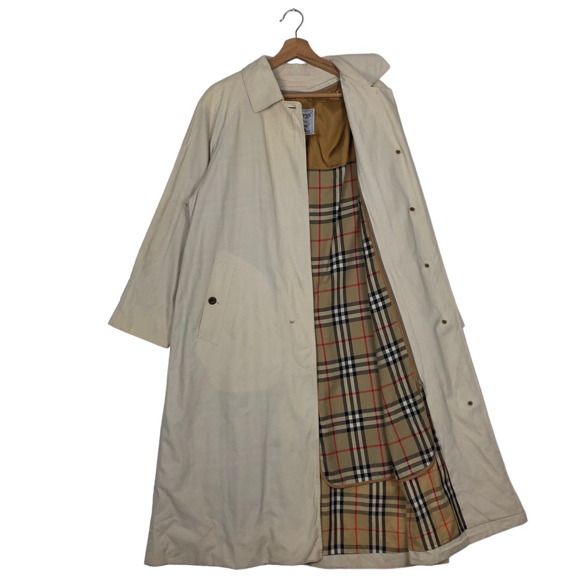 Burberry 🔥Rich Brown - Nova Check Tartan Design Lining Long Coats Size US M / EU 48-50 / 2 - 9 Thumbnail