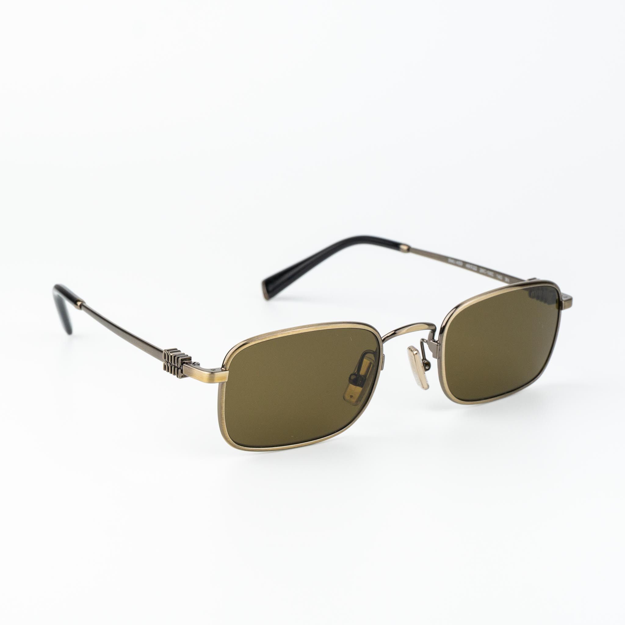 Miu Miu Miu Miu Women Sunglasses Rectangle MUA53S 26C09Z AUTHENTIC Size ONE SIZE - 4 Thumbnail