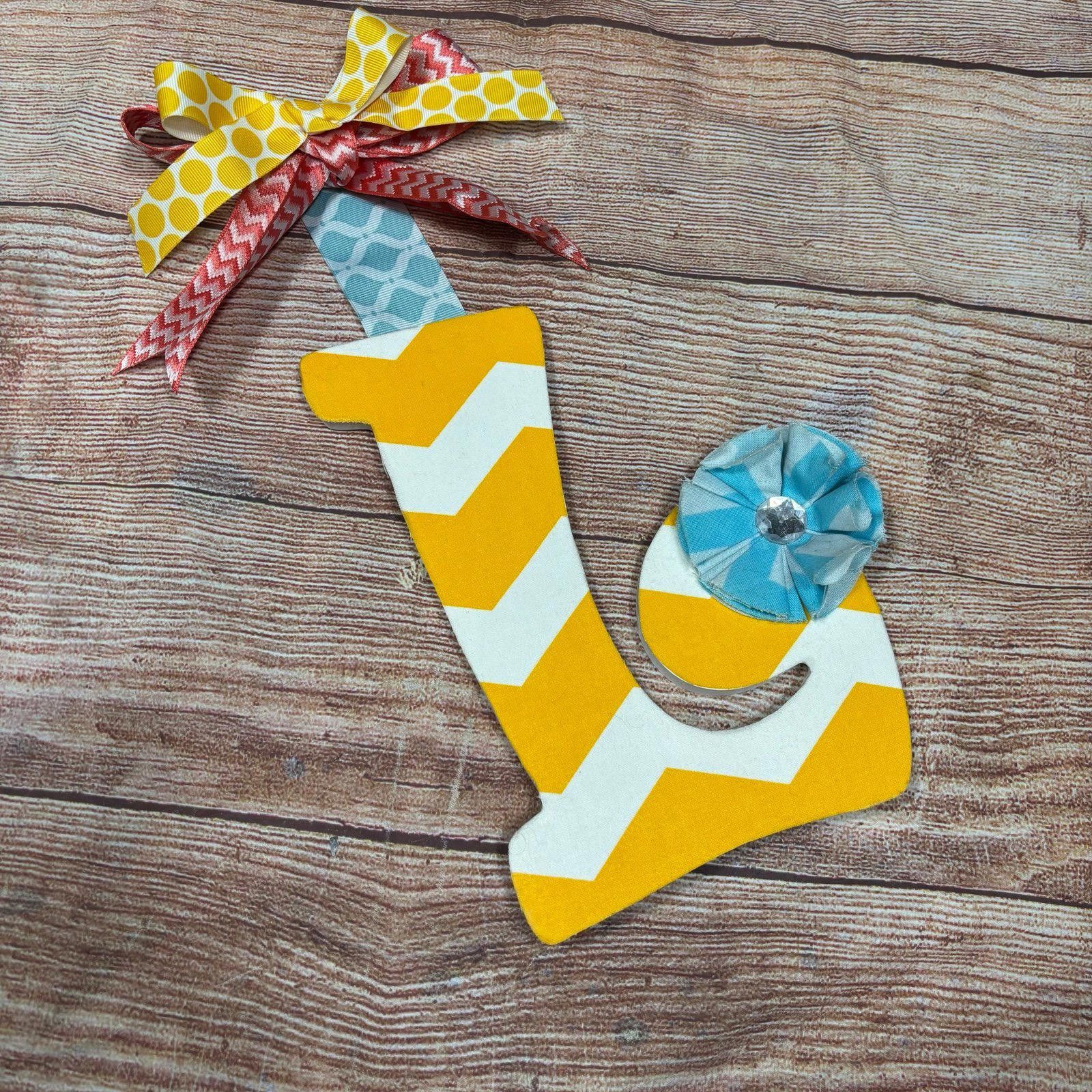 Other Handmade Decorative Chevron Monogram Letter Size ONE SIZE - 1 Thumbnail