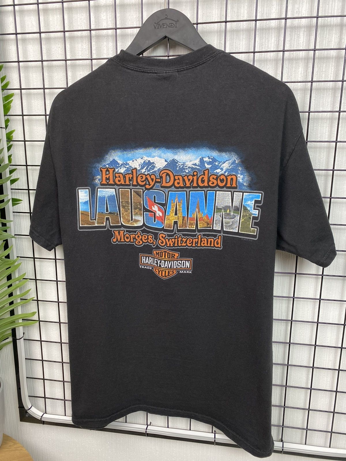 Other Harley Davidson Lausanne Morges Switzerland t shirt Black L Size US L / EU 52-54 / 3 - 17 Thumbnail