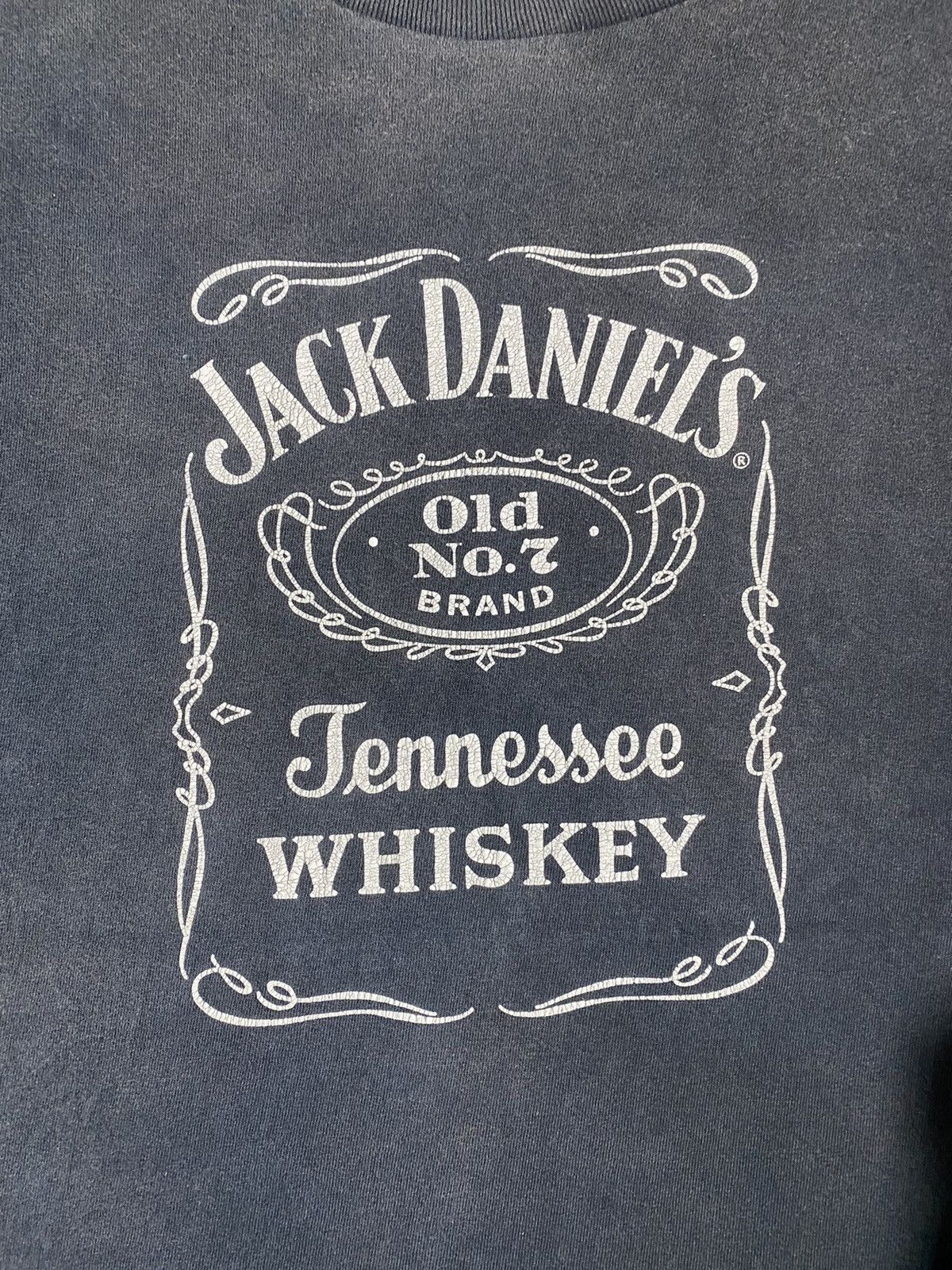 Vintage 90s Distressed Jack Daniel's Tee Size US XL / EU 56 / 4 - 2 Thumbnail