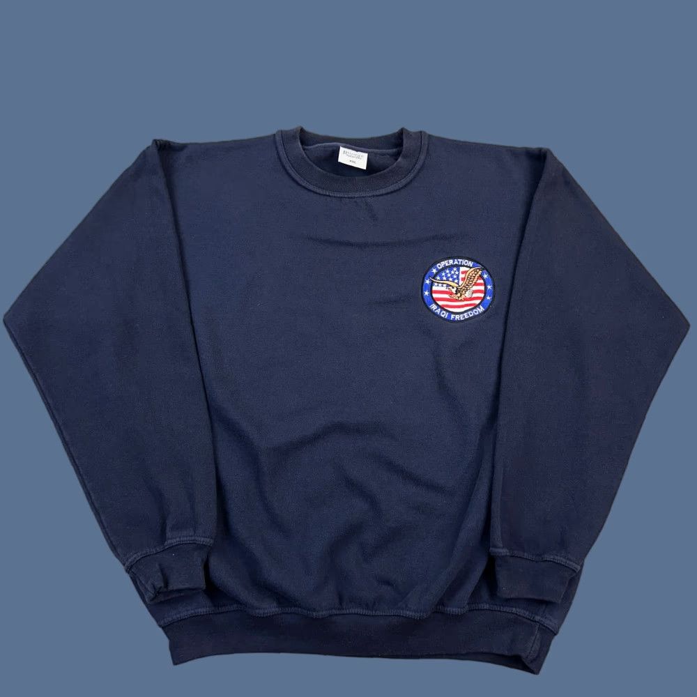 Vintage VINTAGE Military Sweatshirt Mens 2XL Navy Operation Iraqi Freedom Pullover Y2K Size US XXL / EU 58 / 5 - 1 Thumbnail