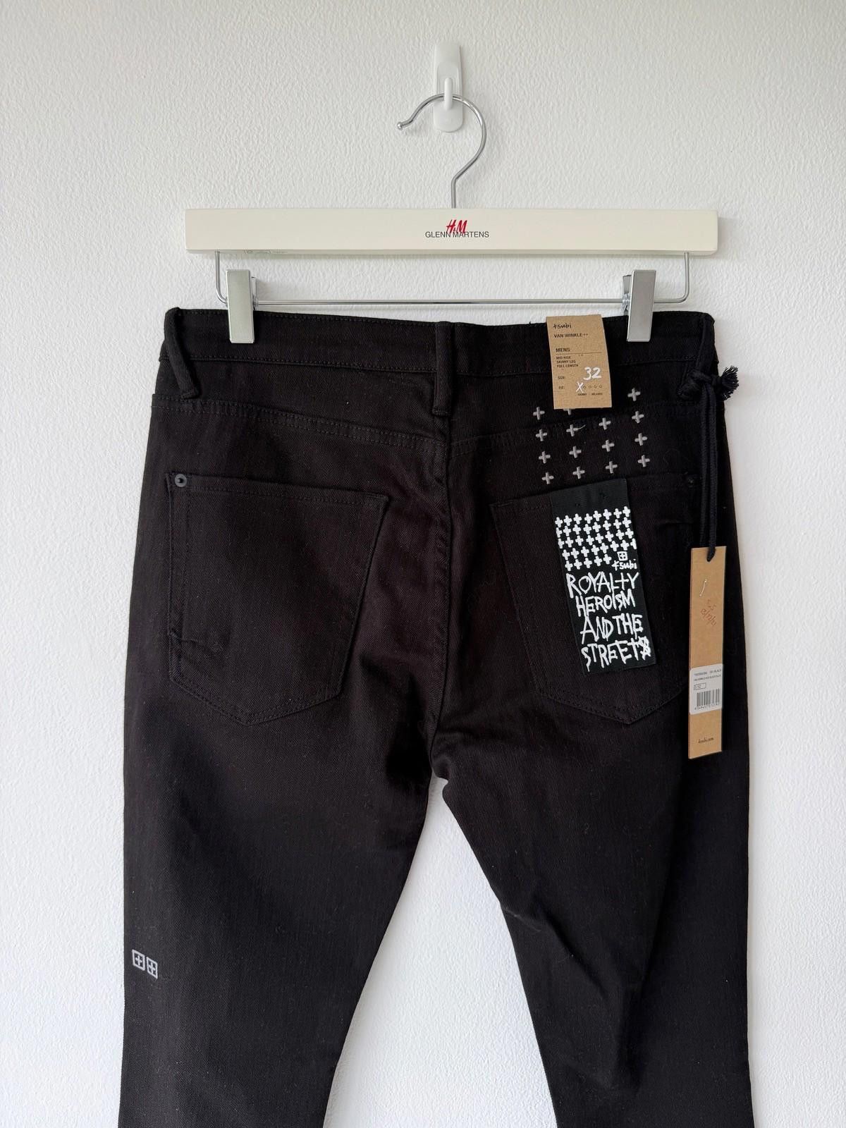 Ksubi new Ksubi mens jeans van winkle ace black slice rip 32 Size US 32 / EU 48 - 6 Thumbnail