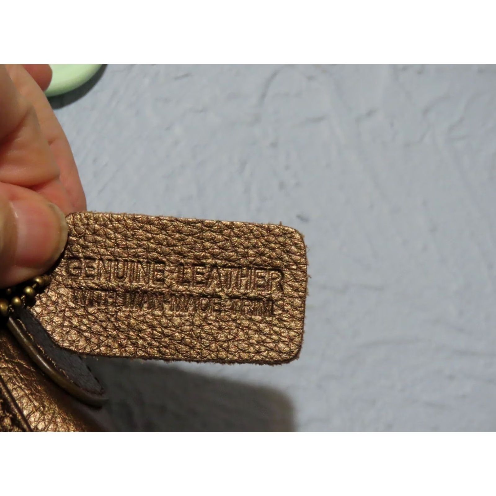 Vintage St. John's Bay Pebbled Genuine Leather Bronze Shoulder Bag Purse Size ONE SIZE - 4 Thumbnail