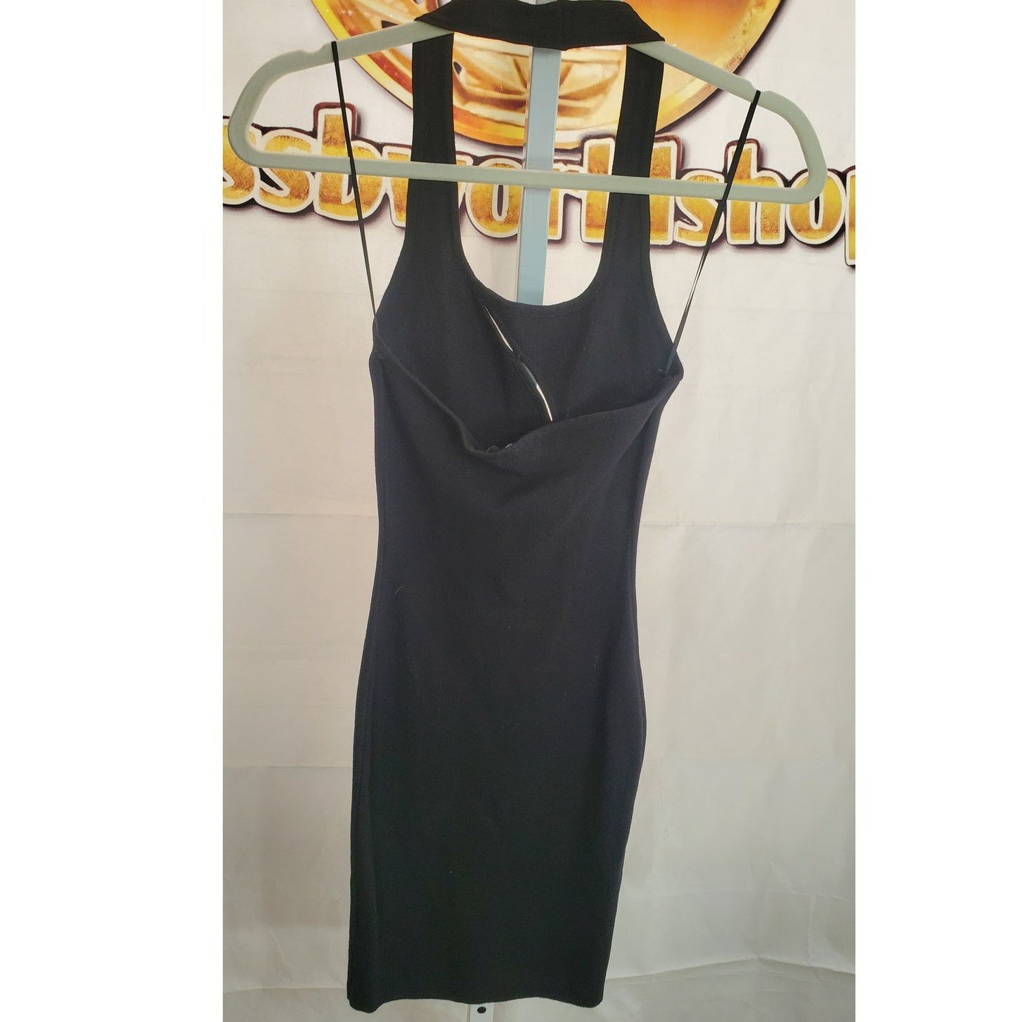 Other Hot & Delicious Black Halter Bodycon Peekaboo Dress NWT S Size S / US 4 / IT 40 - 7 Thumbnail