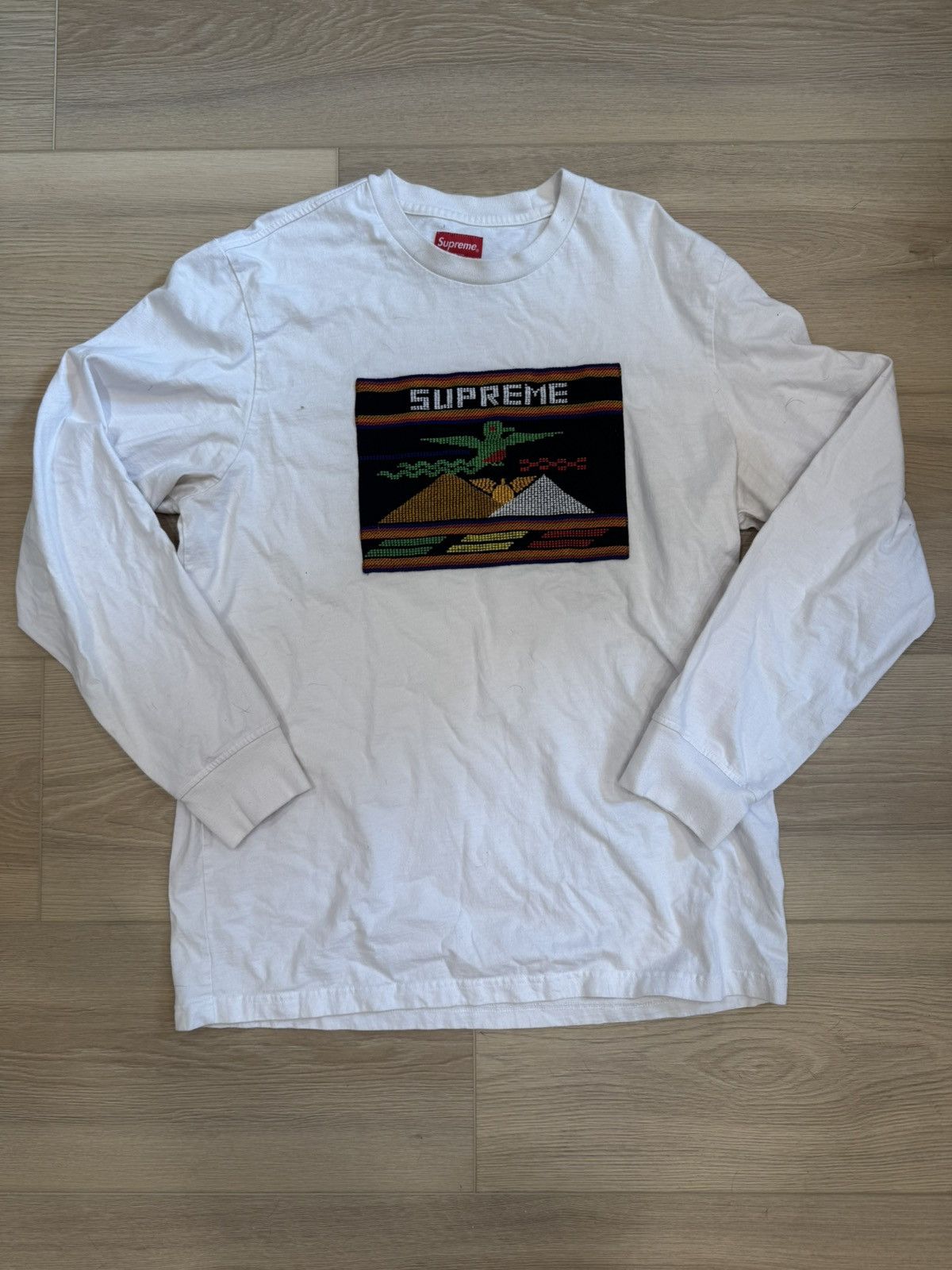 Other SUPREME Spell Out T Shirt Top Size Medium Needlepoint Patch Size US L / EU 52-54 / 3 - 1 Thumbnail