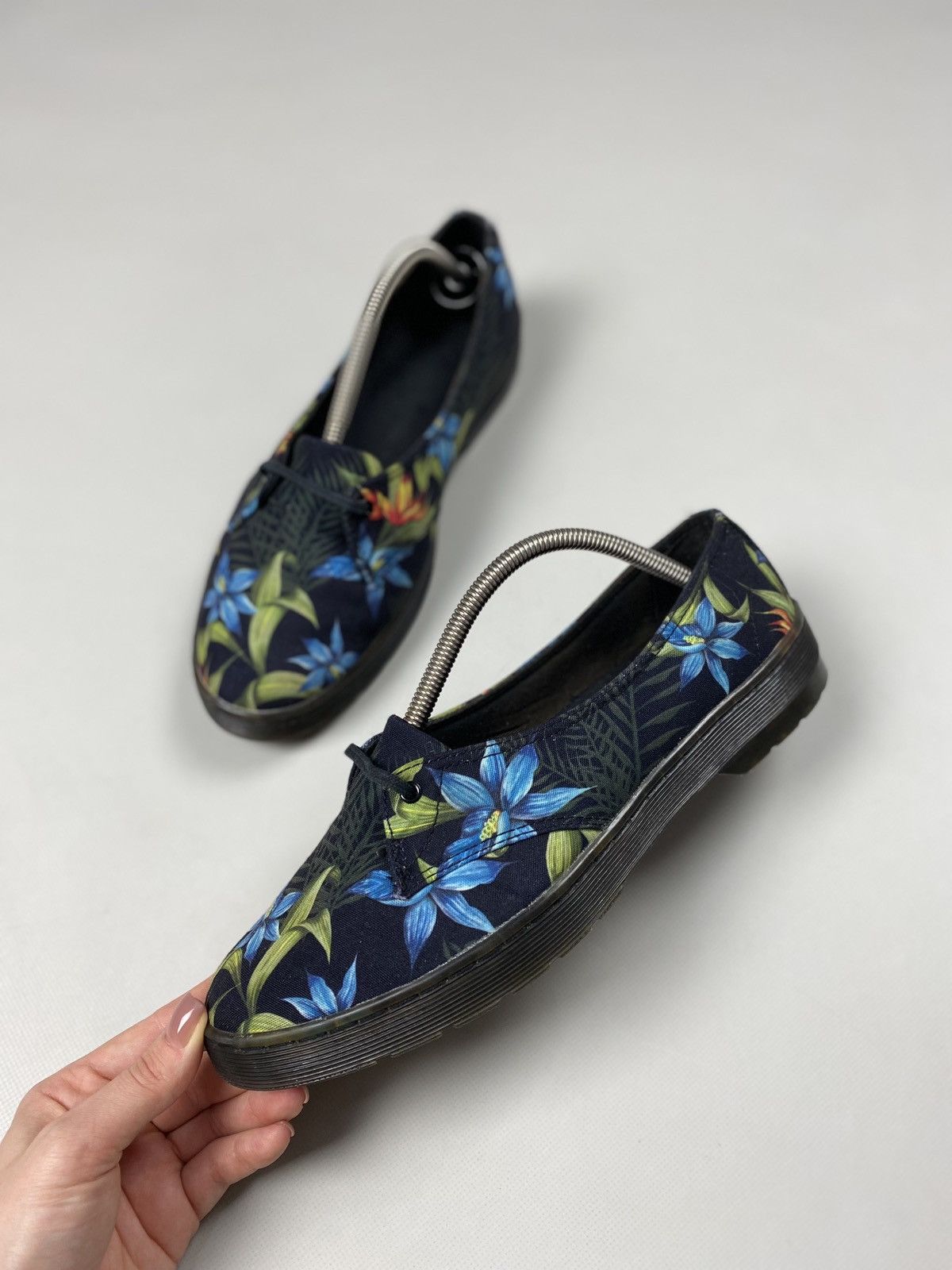 Dr. Martens Dr. Martens Morada Canvas Black Hawaiian Ballets Flats Size US 11 / IT 41 - 8 Thumbnail