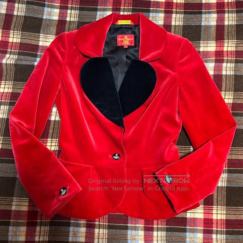 Vivienne Westwood Love Jacket in Red Velvet | Grailed