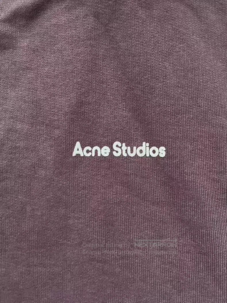 Acne Studios Acne Studios Logo Embroidered Sweatshirt, Purple Size XXS / US 00 / IT 34 - 3 Thumbnail