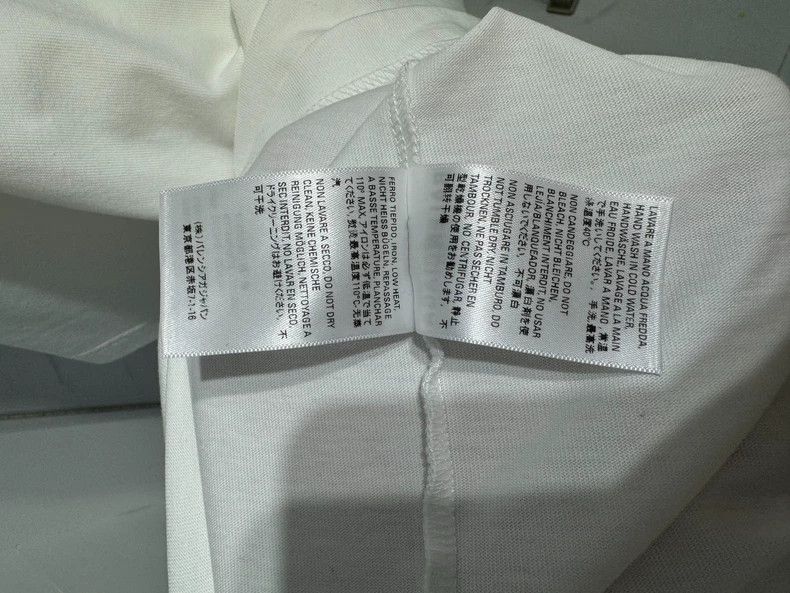 Balenciaga Balenciaga White Venice Chest Castle Printed Logo Short Sl Size US L / EU 52-54 / 3 - 8 Thumbnail