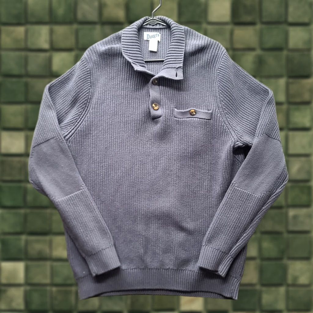 Vintage Duluth Sweater Mens XL Brigadier Shawl Collar Wool Pullover Knit Button Blue Regular Outdoor Classic blue, Wool, Cotton, Nylon mix Size US XL / EU 56 / 4 - 1 Thumbnail