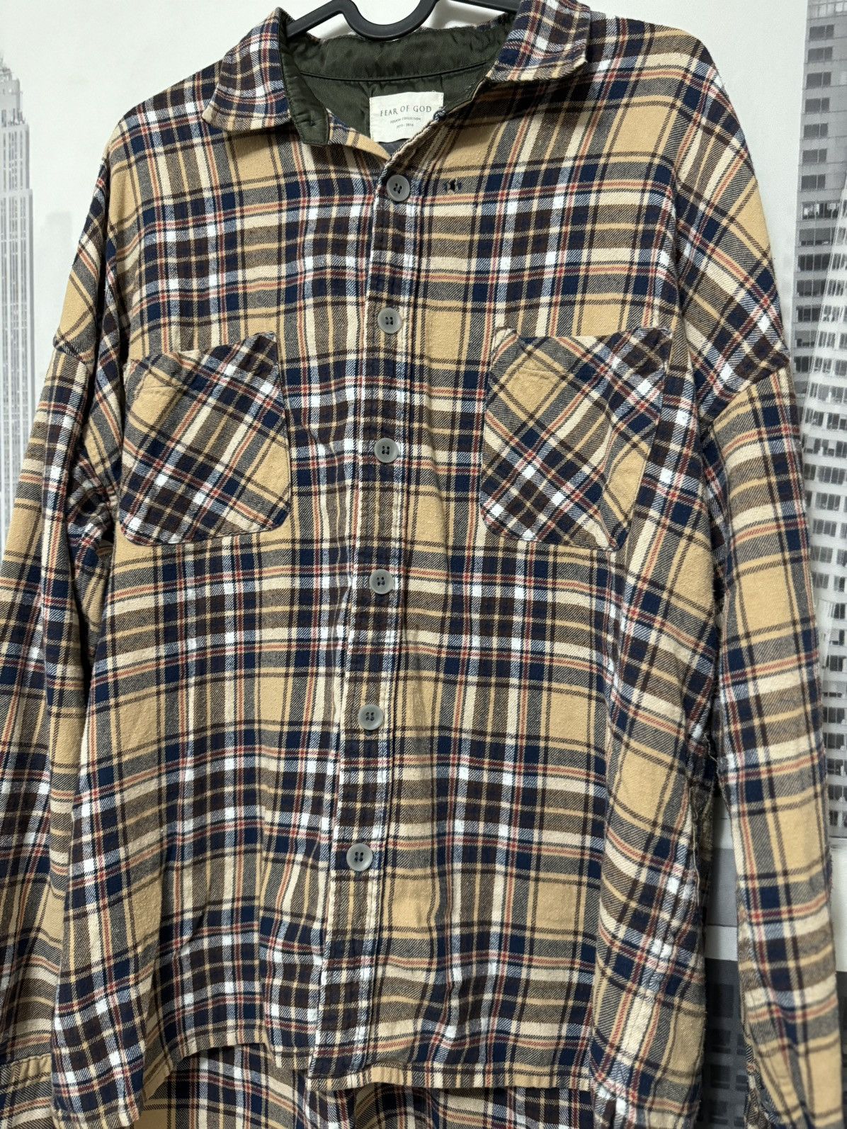 Fear of God Fear of God Fourth Collection Flannel Brown SZ Large 🔥 Size US L / EU 52-54 / 3 - 2 Thumbnail
