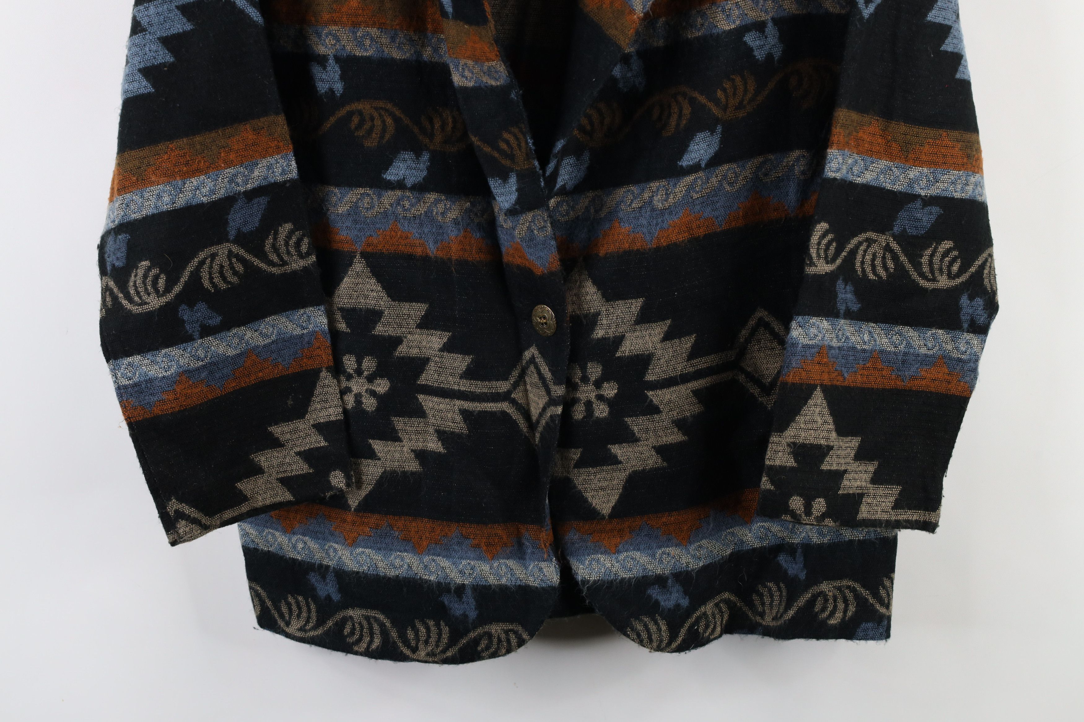 Vintage Vintage 90s Streetwear Southwestern Blazer Jacket Acrylic Size L / US 10 / IT 46 - 3 Thumbnail