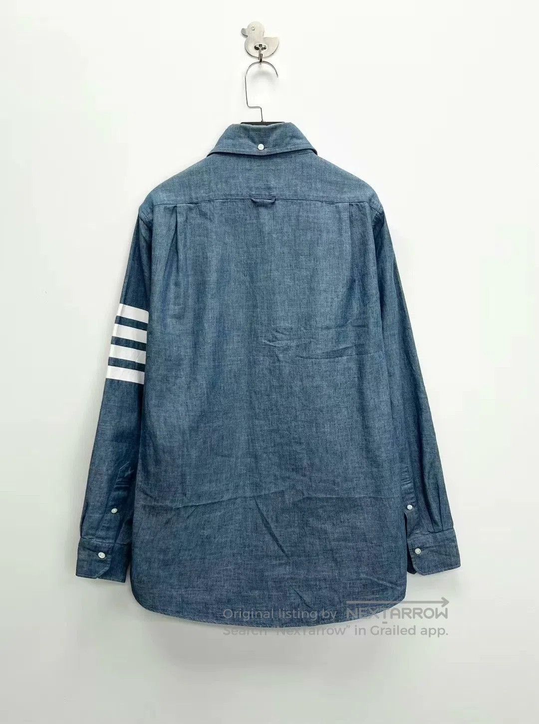 Thom Browne thom browne light blue striped button. Size US XS / EU 42 / 0 - 2 Thumbnail