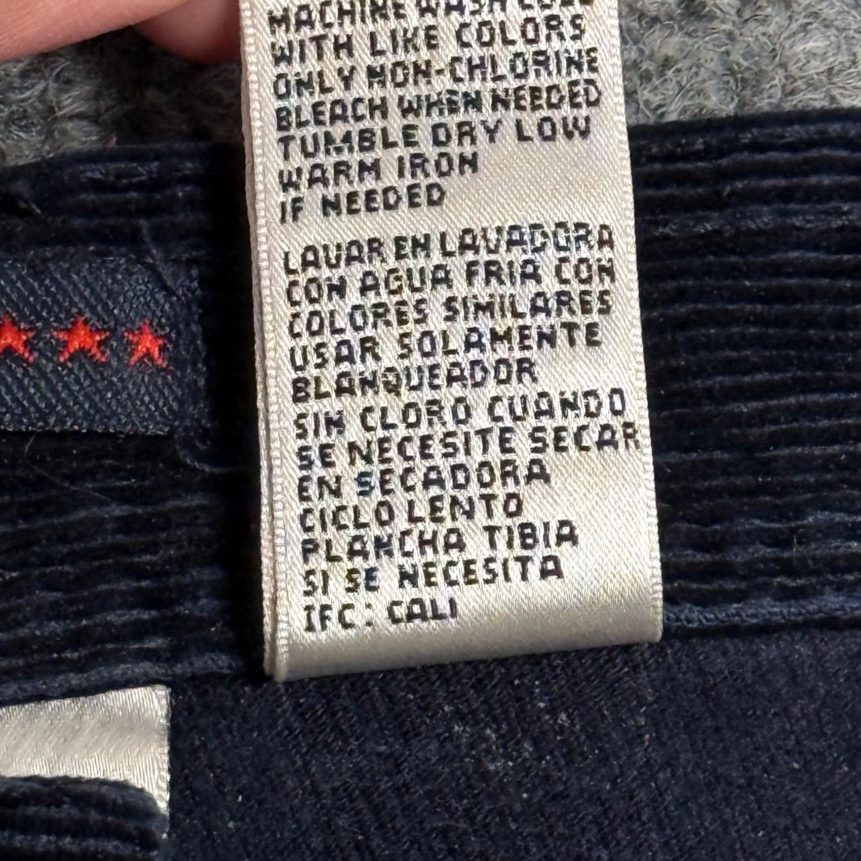 Bill Blass VINTAGE Bill Blass Jeans Straight Leg Corduroy 8 Navy Blue Women 5-Pocket Stretch Fall Winter 80s 90s Y2K Size 30" / US 8 / IT 44 - 6 Thumbnail
