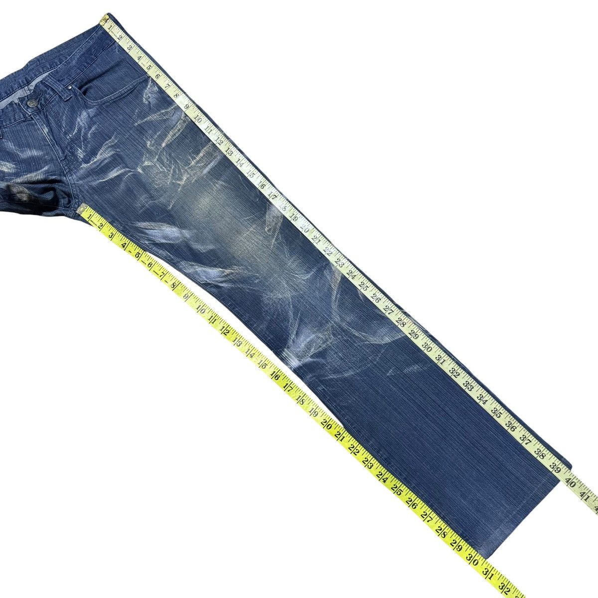 Tornado Mart Tornado Mart Whisker Denim Flare Jeans Size US 30 / EU 46 - 16 Thumbnail