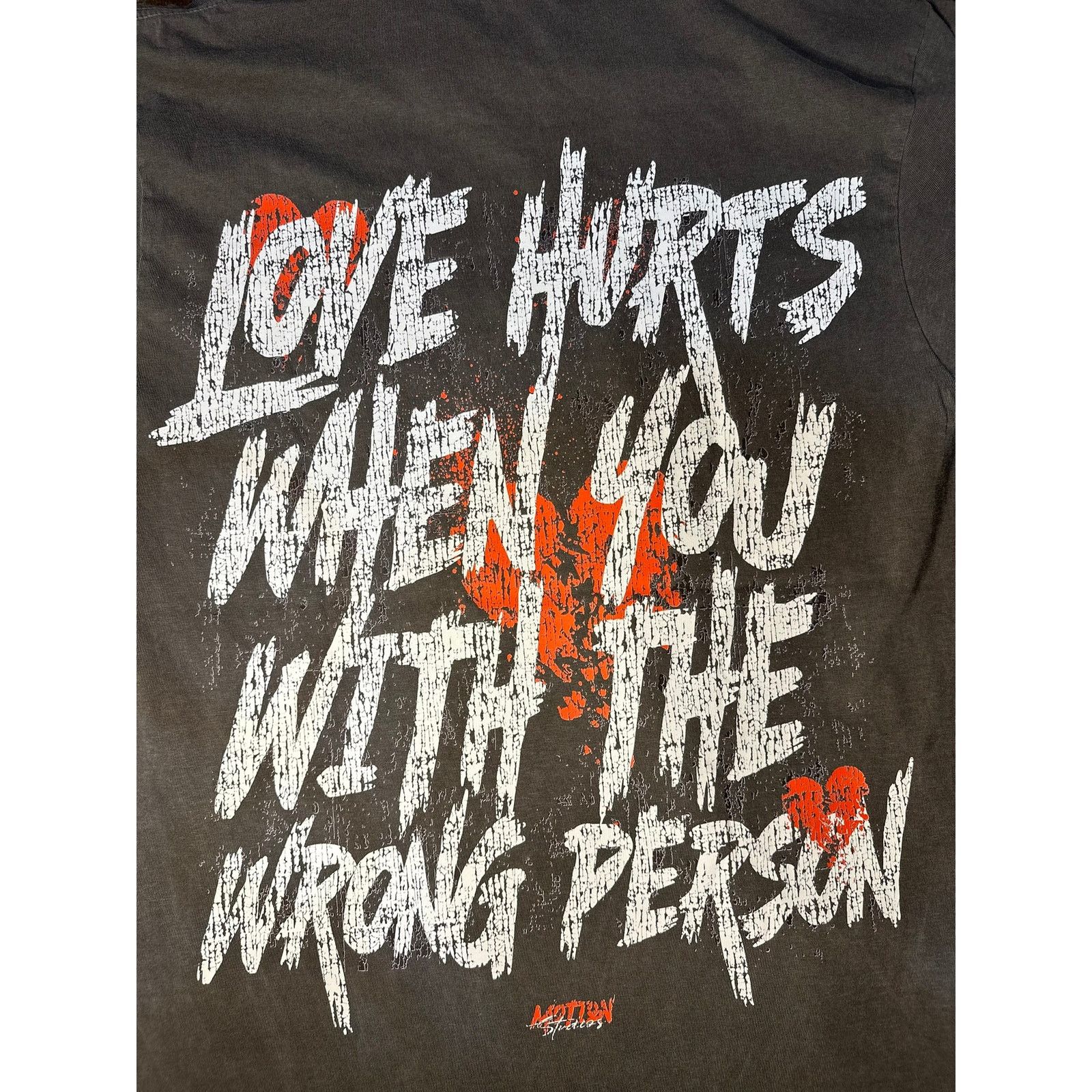 & Other Stories “Love Hurts” Skeleton Graphic Tee – Distressed Print, Size M Size US M / EU 48-50 / 2 - 5 Thumbnail