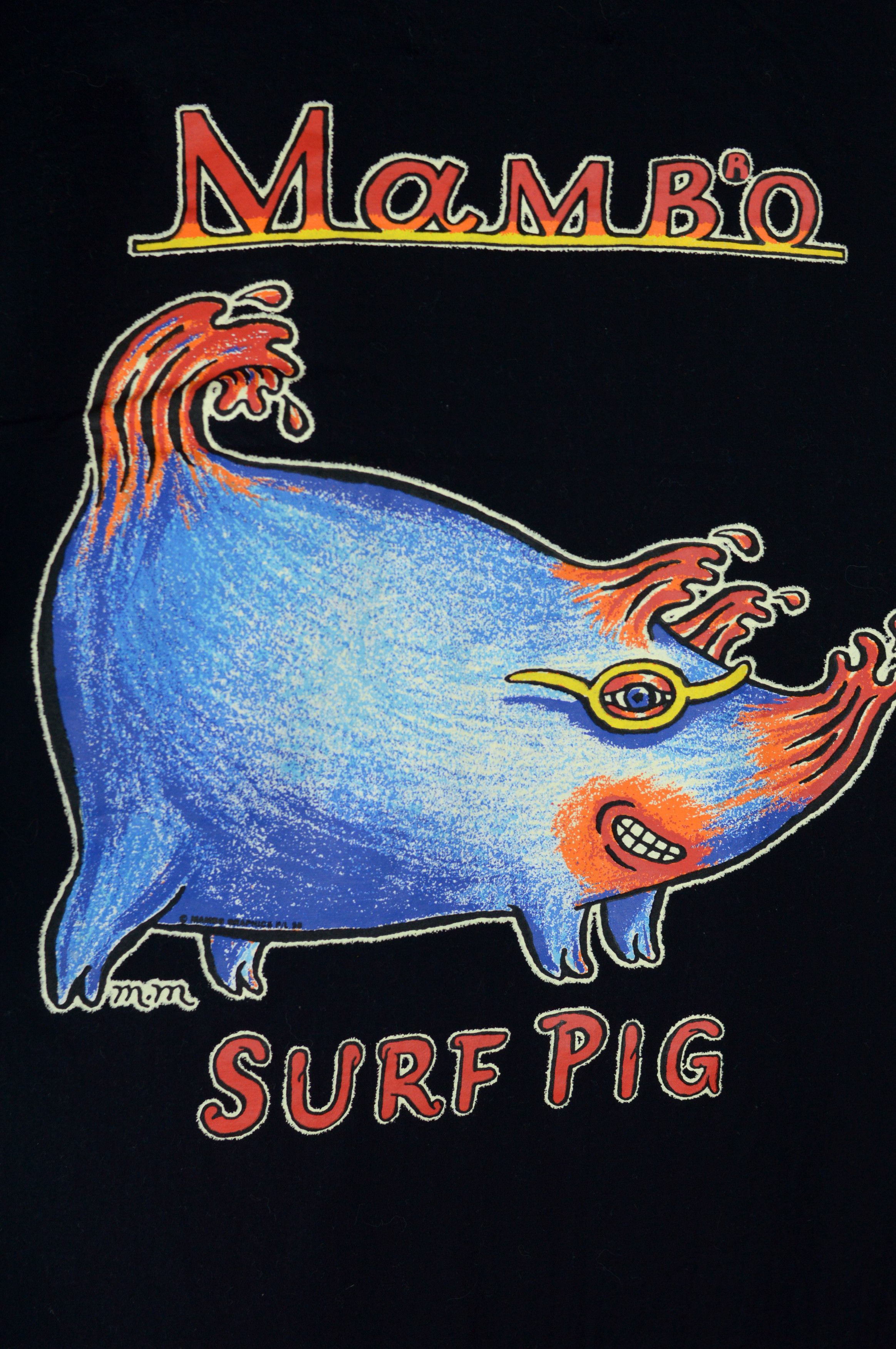 Mambo × Vintage Vintage Mambo Surf Pig t shirt Size US XL / EU 56 / 4 - 4 Thumbnail