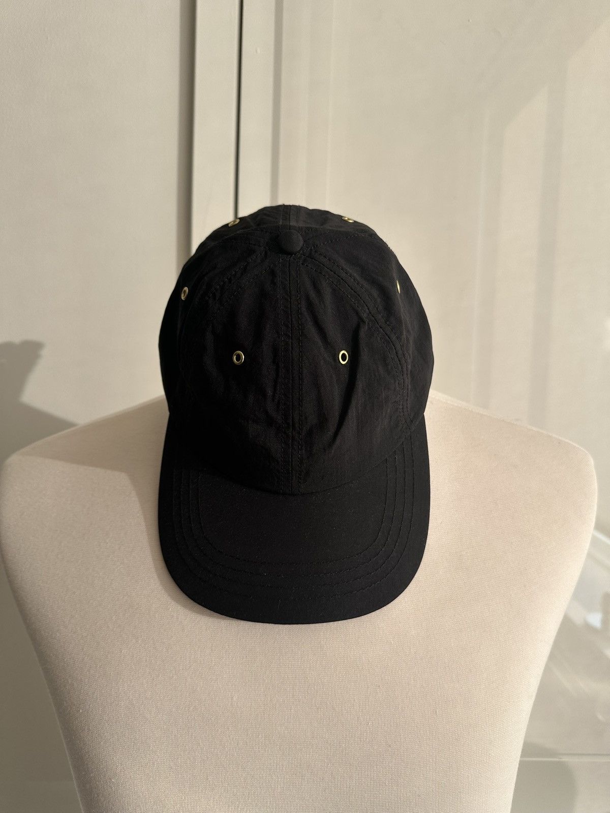 Aime Leon Dore Black Nylon Cap w/ Gold Grommets and Gold Logo Size ONE SIZE - 2 Thumbnail