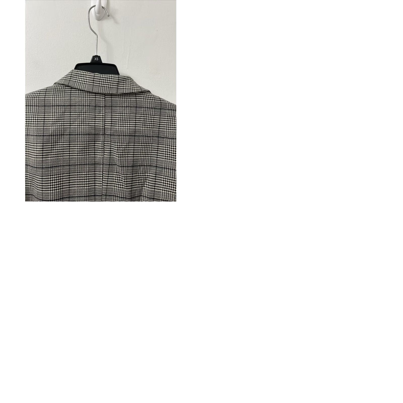 Fashion Nova VINTAGE? No — Fashion Nova Blazer Jacket Womens 2X Gray Plaid Houndstooth Cropped Notch Lapel Window 0 Size XXL / US 16-18 / IT 52-54 - 9 Thumbnail
