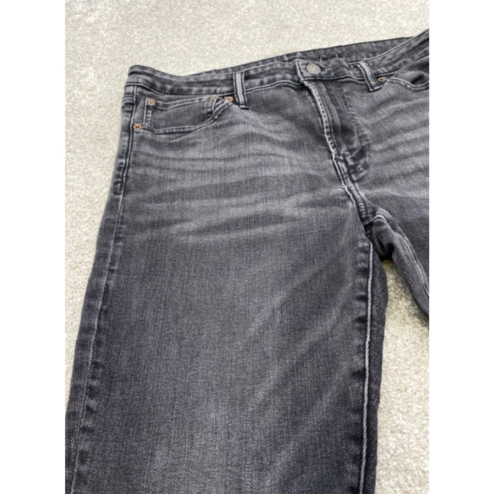 American Eagle Outfitters American Eagle Outfitters Jeans Mens 36x30 Black Straight Regular Stretch 5332 Size US 36 / EU 52 - 4 Thumbnail