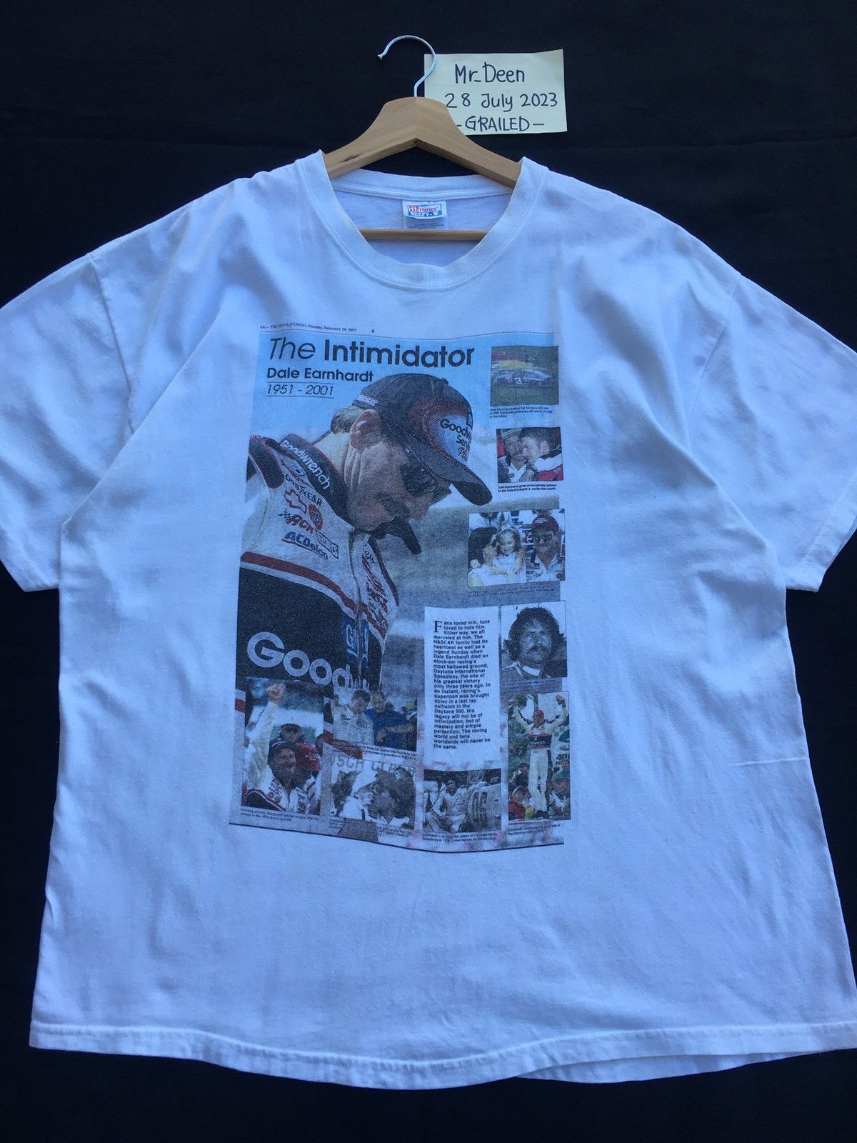 Vintage Vintage Dale Earnhardt The Intimidator Racing Sport Tshirt Size US XL / EU 56 / 4 - 5 Thumbnail