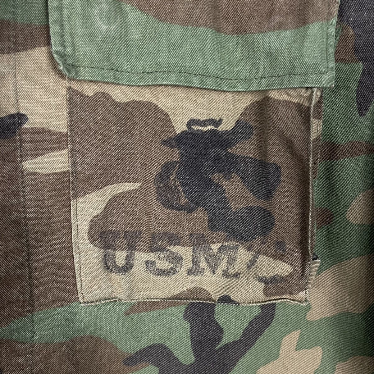Vintage Vintage 80s USMC BDU Woodland Camo Combat Jacket Size US S / EU 44-46 / 1 - 14 Thumbnail