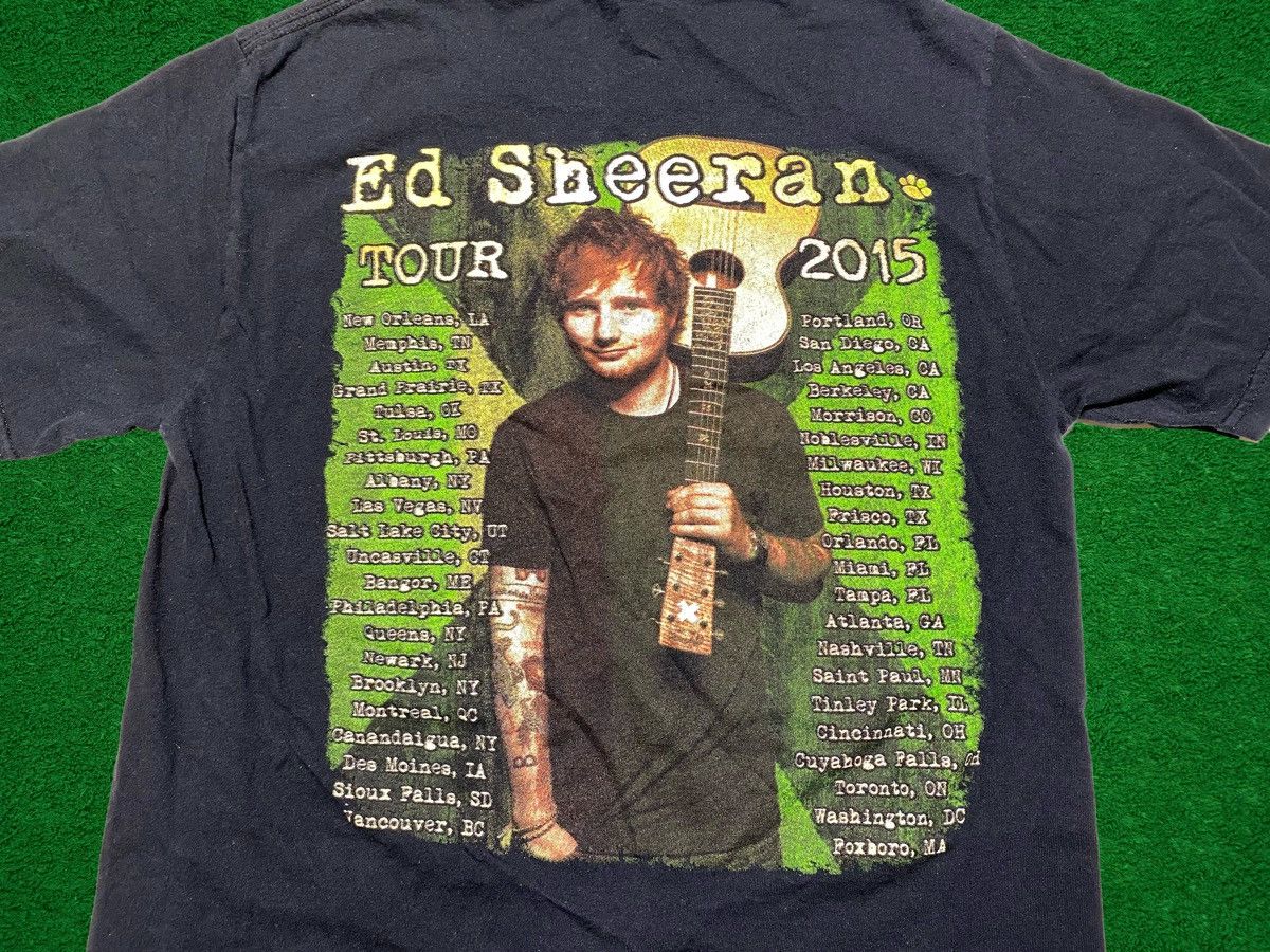Band Tees 2015 Ed Sheeran Tour Tee (Small) Size US S / EU 44-46 / 1 - 4 Thumbnail