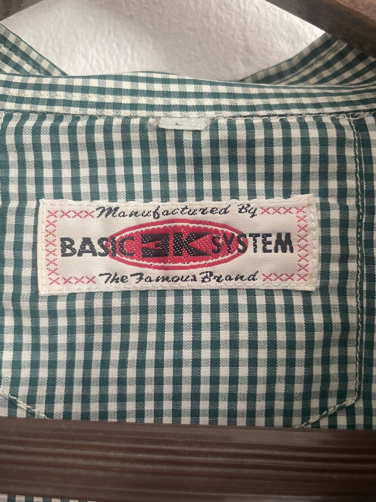 Other Vintage Checkered shirt Basic 3K System s. L Size US L / EU 52-54 / 3 - 3 Thumbnail