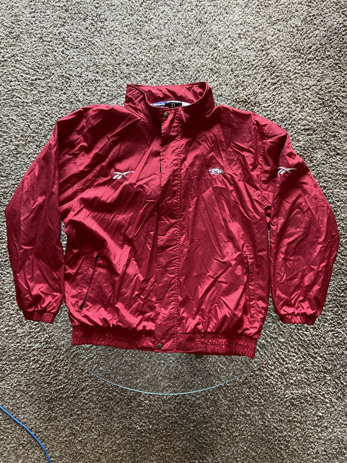 Reebok Vintage Arkansas Razorback University Reebok Wind Breaker Size US XL / EU 56 / 4 - 1 Thumbnail