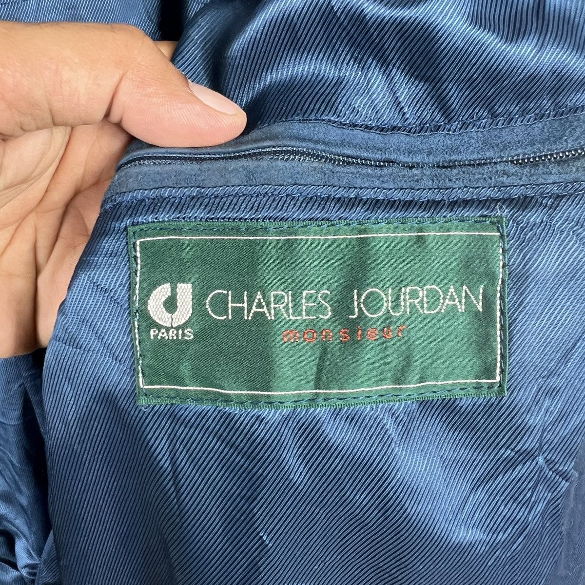 Charles Jourdan 💥 VINTAGE CHARLES JOURDAN ROUND THE WOLRD LEATHER JACKET Size US L / EU 52-54 / 3 - 16 Thumbnail