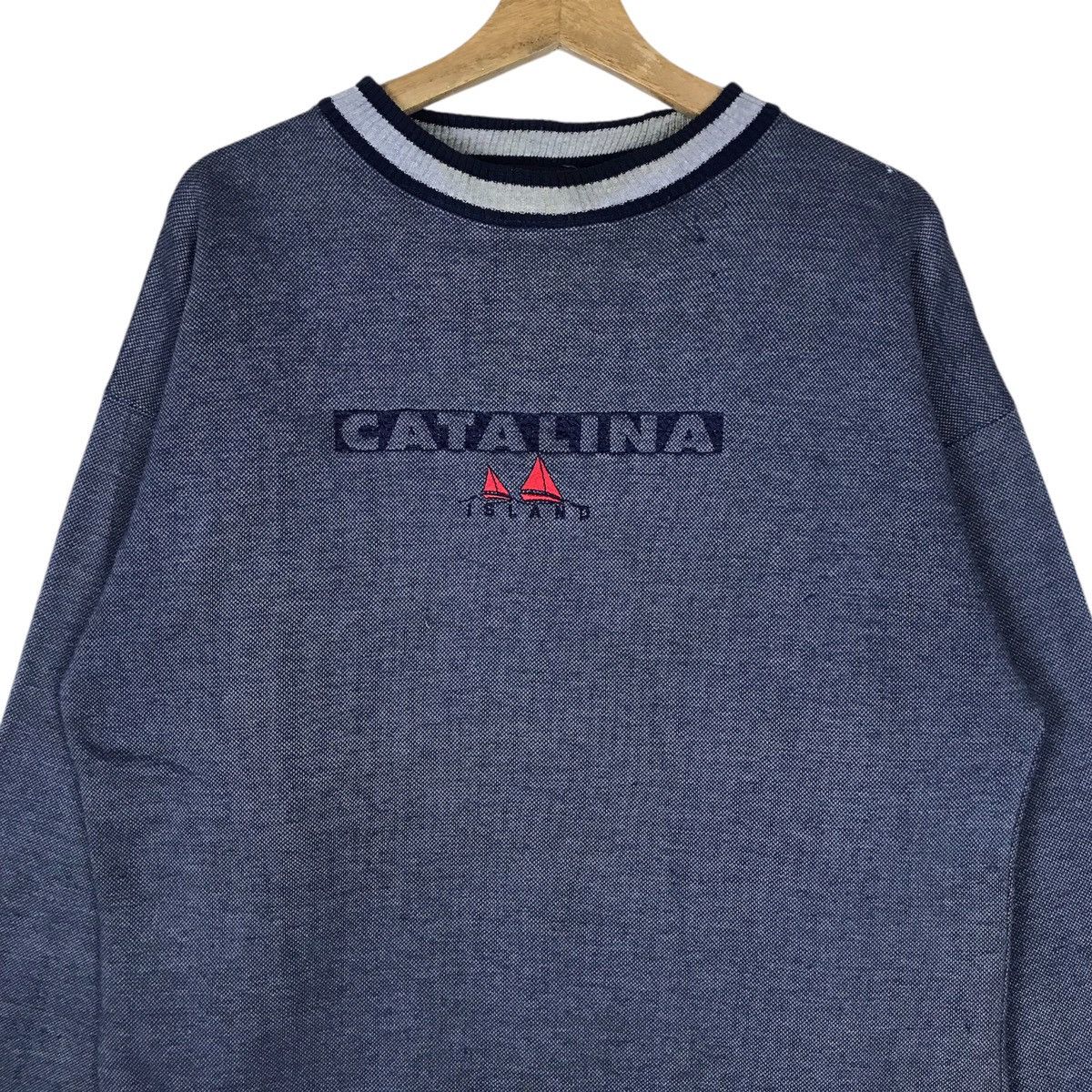 Catalina Vintage Catalina Spell Out Pullover Jumper Sweatshirt Size US L / EU 52-54 / 3 - 2 Thumbnail